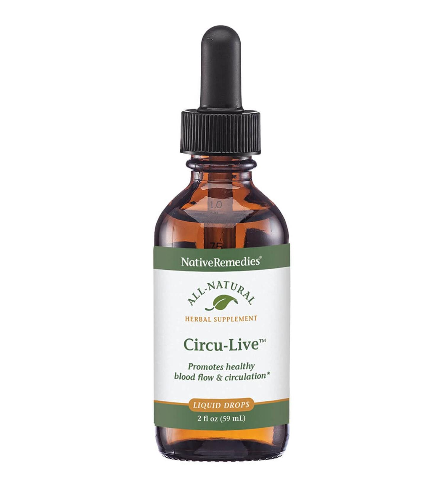 Native Remedies Circu-Live Herbal Supplement | Promotes Blood Flow & Healthy Circulation | 2 fl oz - Buy Online on GoSupps.com