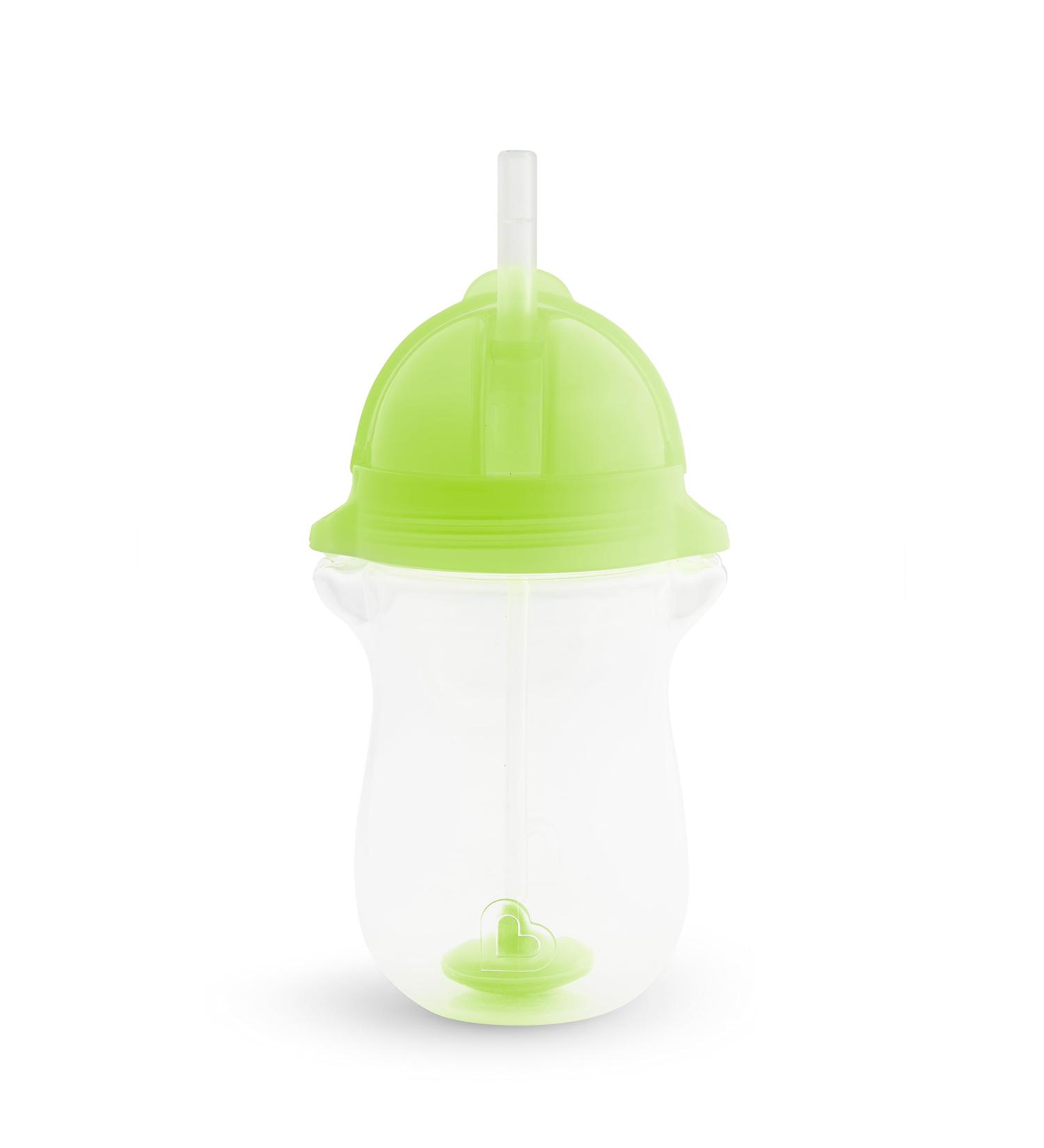 Munchkin Click Lock Any Angle Weighted Straw Cup 2-Piece Set - Green/Green - Buy Online on GoSupps.com