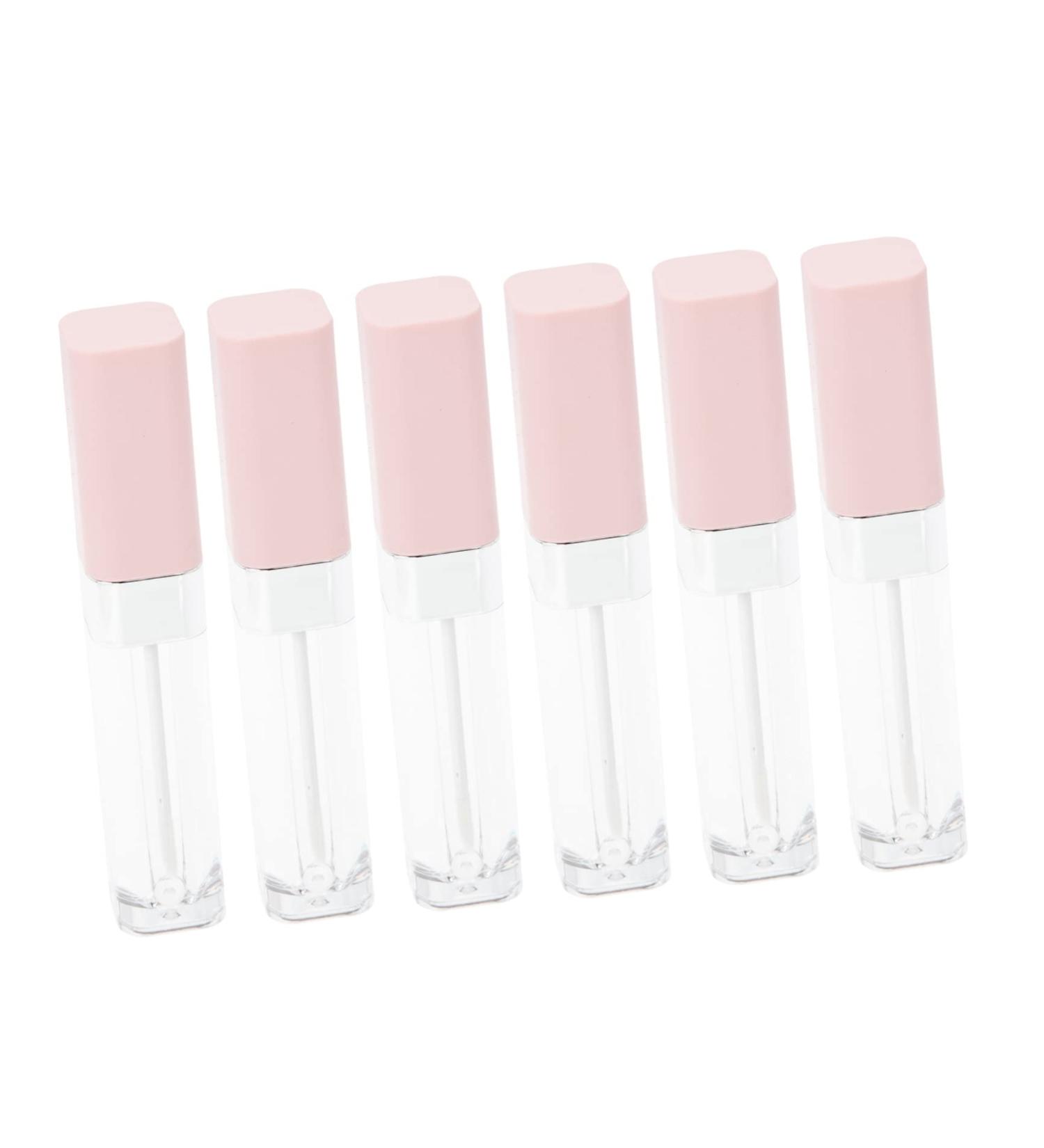 Healeved 6pcs Lip Gloss Empty Tube Clear Mascara DIY Lip Gloss Eyelash Cream Mascara Tube Lip Bottle Abs Pink 1 g (Pack of 1) Pink - Buy Online on GoSupps.com