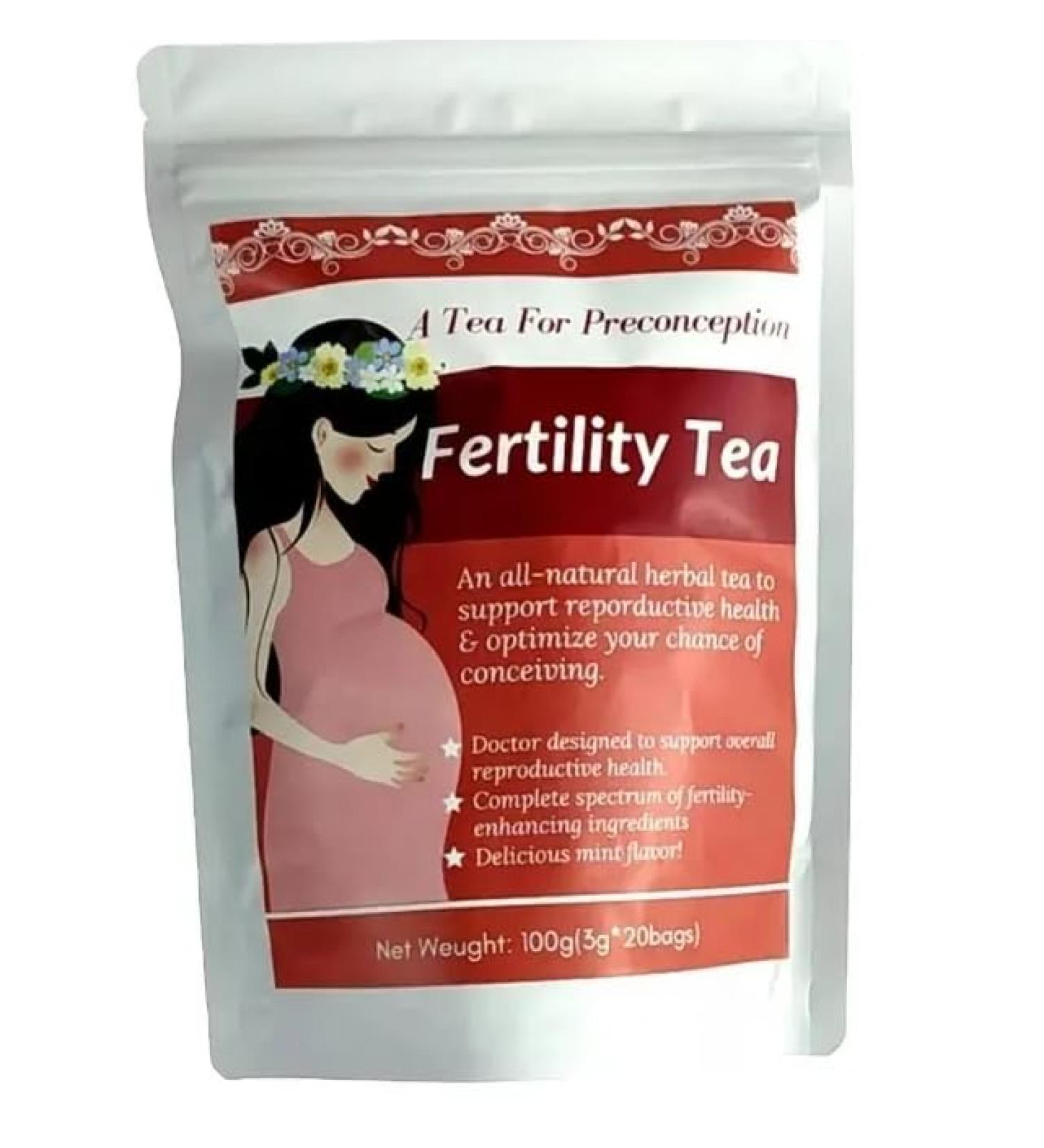FERTILITY TEA - 1 Month Supply - Conceive Baby Getting Pregnant Infertility 30 Tea Bags (1 Bag (30 tea bags)) - Buy Online on GoSupps.com