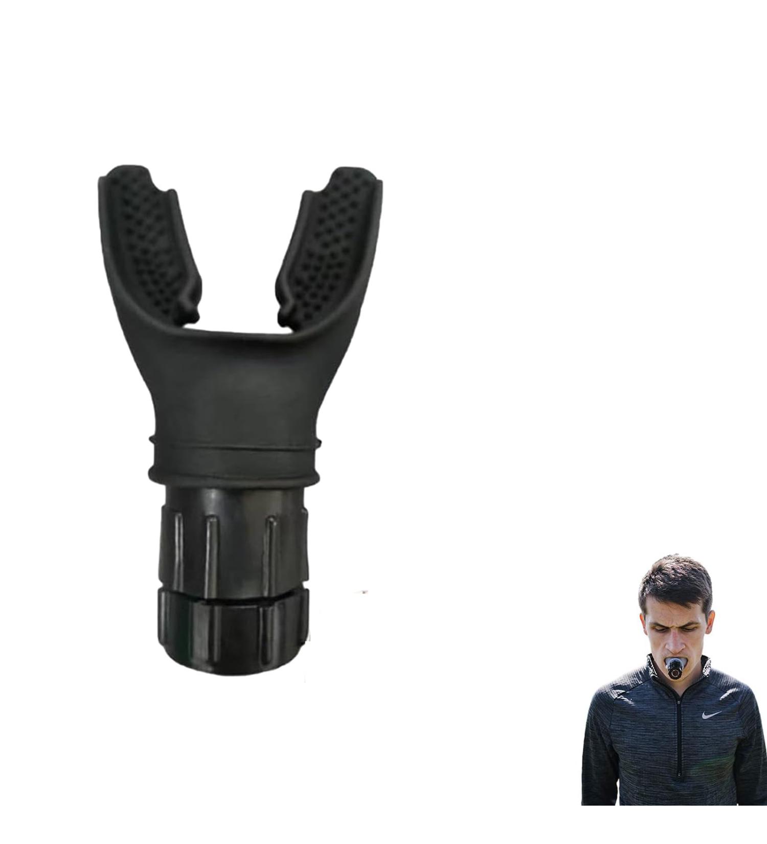 Oxyfit Breathing Trainer - Adjustable Resistance Training Portable Adjustable Trainer is Easy to Clean and use Improves Strength and Endurance Black - Buy Online on GoSupps.com