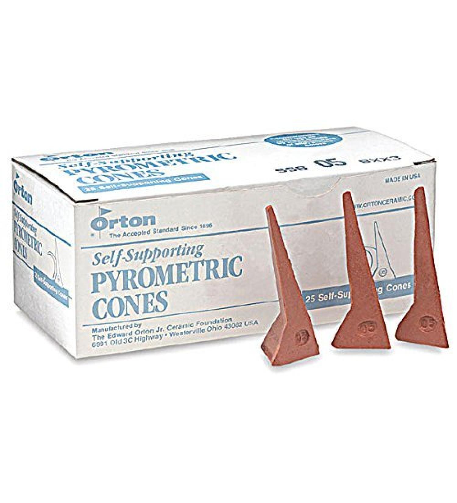Self-Supporting Cone 04 Pyrometric Cones for Monitoring Ceramic Kiln Firings (Pkg/25)