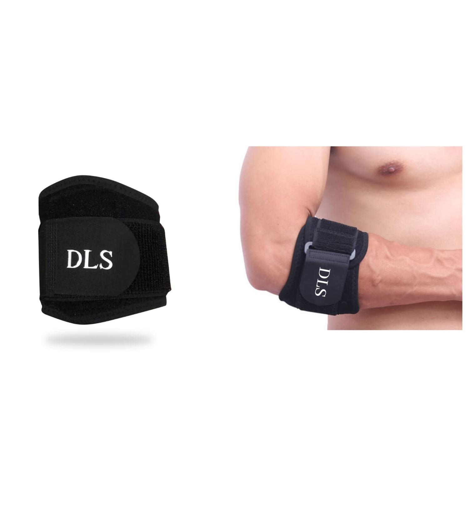 Elbow Brace for Tendonitis & Tennis Elbow Relief | Unisex Elbow Sleeve & Pads for Optimal Support - Buy Online on GoSupps.com