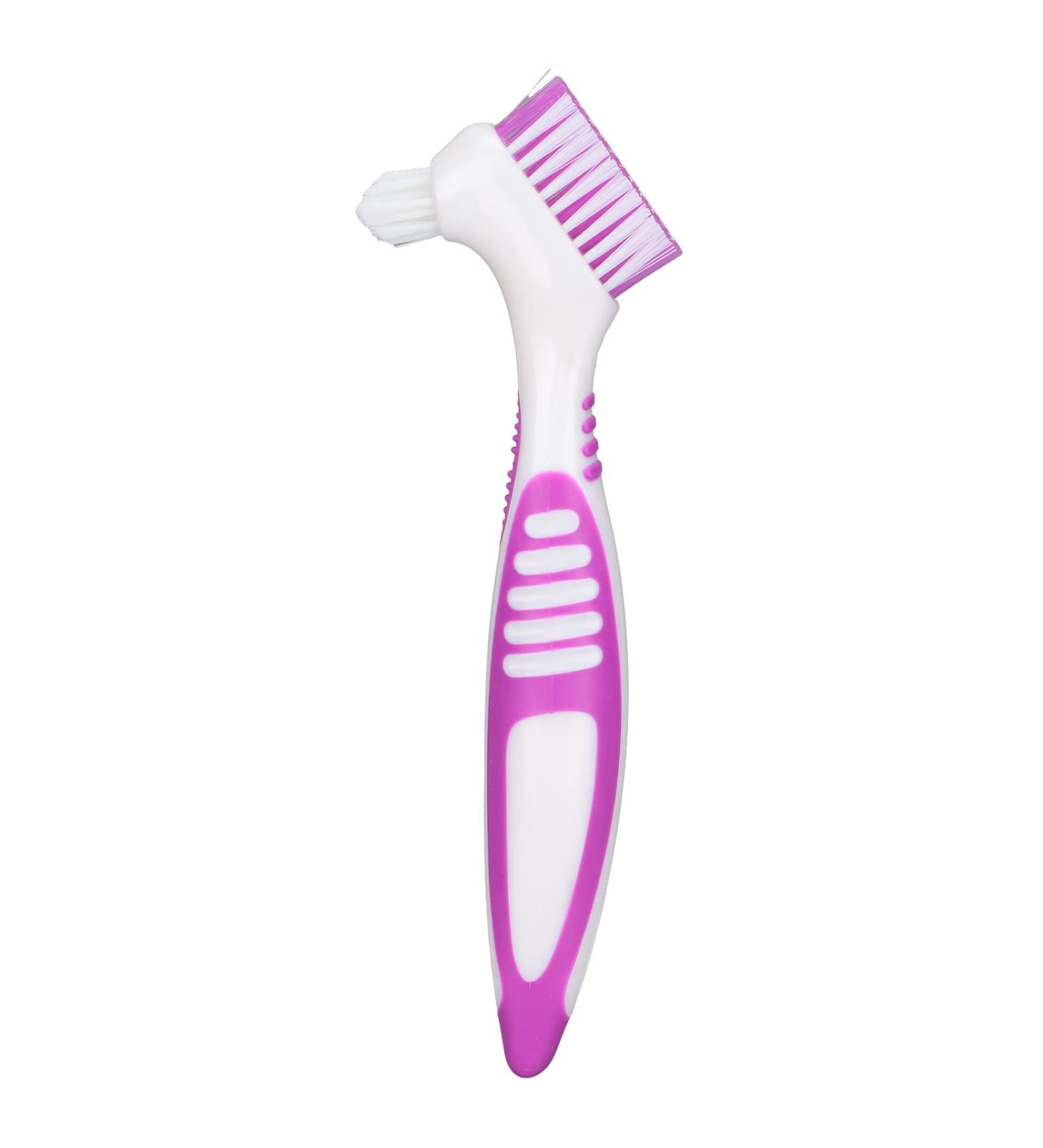 Premium Denture Brush Set | Double-Sided Cleaning Tool for Denture Care - Portable & Multi-Layered - Buy Online on GoSupps.com