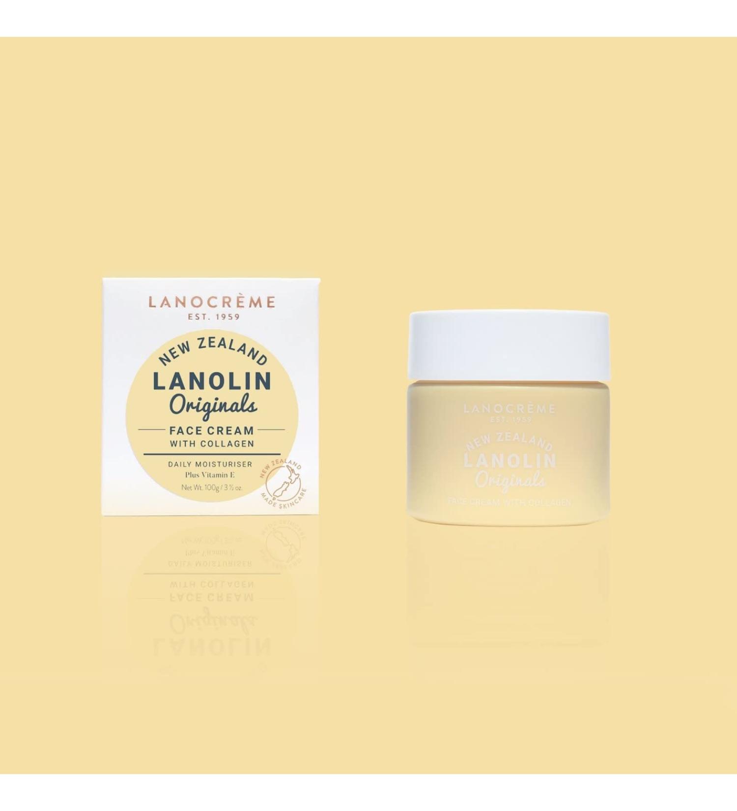 Lanocreme New Zealand Lanolin Originals Face Cream with Collagen 3.33 Ounce (Pack of 1)