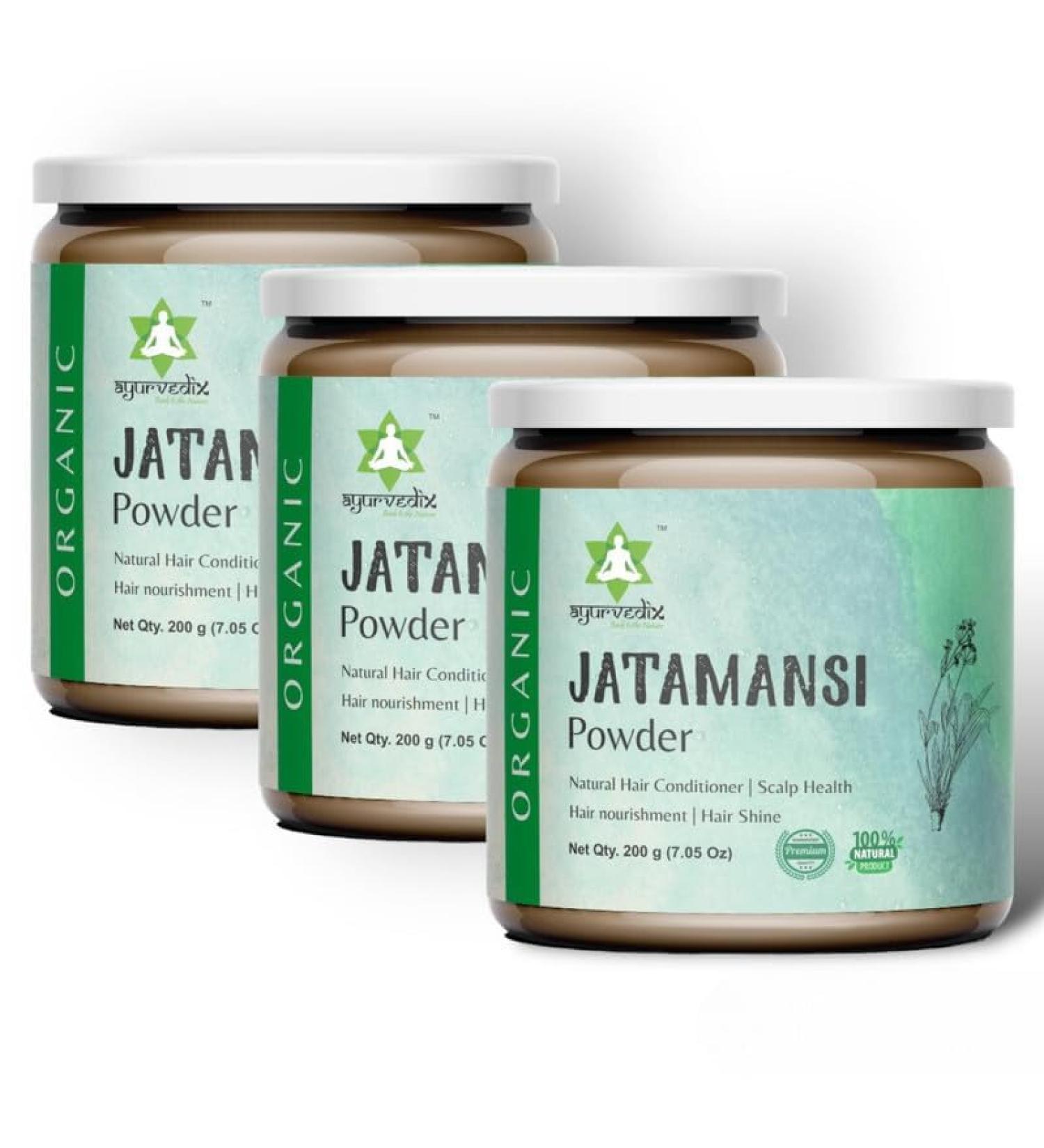 Jatamansi Root Powder Natural Nardostachys Jatamansi for Hair Growth Spikenard Natural Rhizome 7.05 Ounce / 200 gms (Pack 3) Pack of 3 - Buy Online on GoSupps.com
