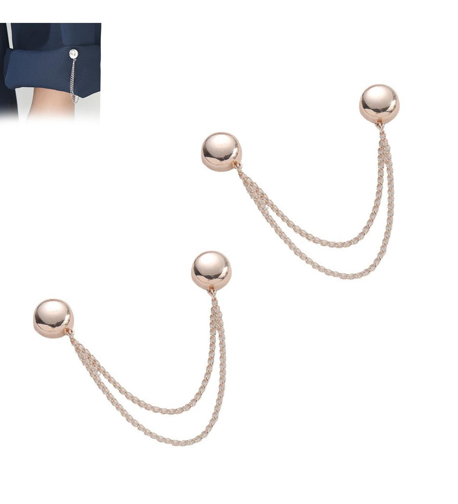 Multi-Function Magnetic Clothing Clips Multi-Purpose Magnetic Pinless Brooch for Women Clothes Hijab Pins Decorate Powerful Hijab Magnets with Chain (Rose Gold 1 Pair) Rose Gold 1 pair - Buy Online on GoSupps.com