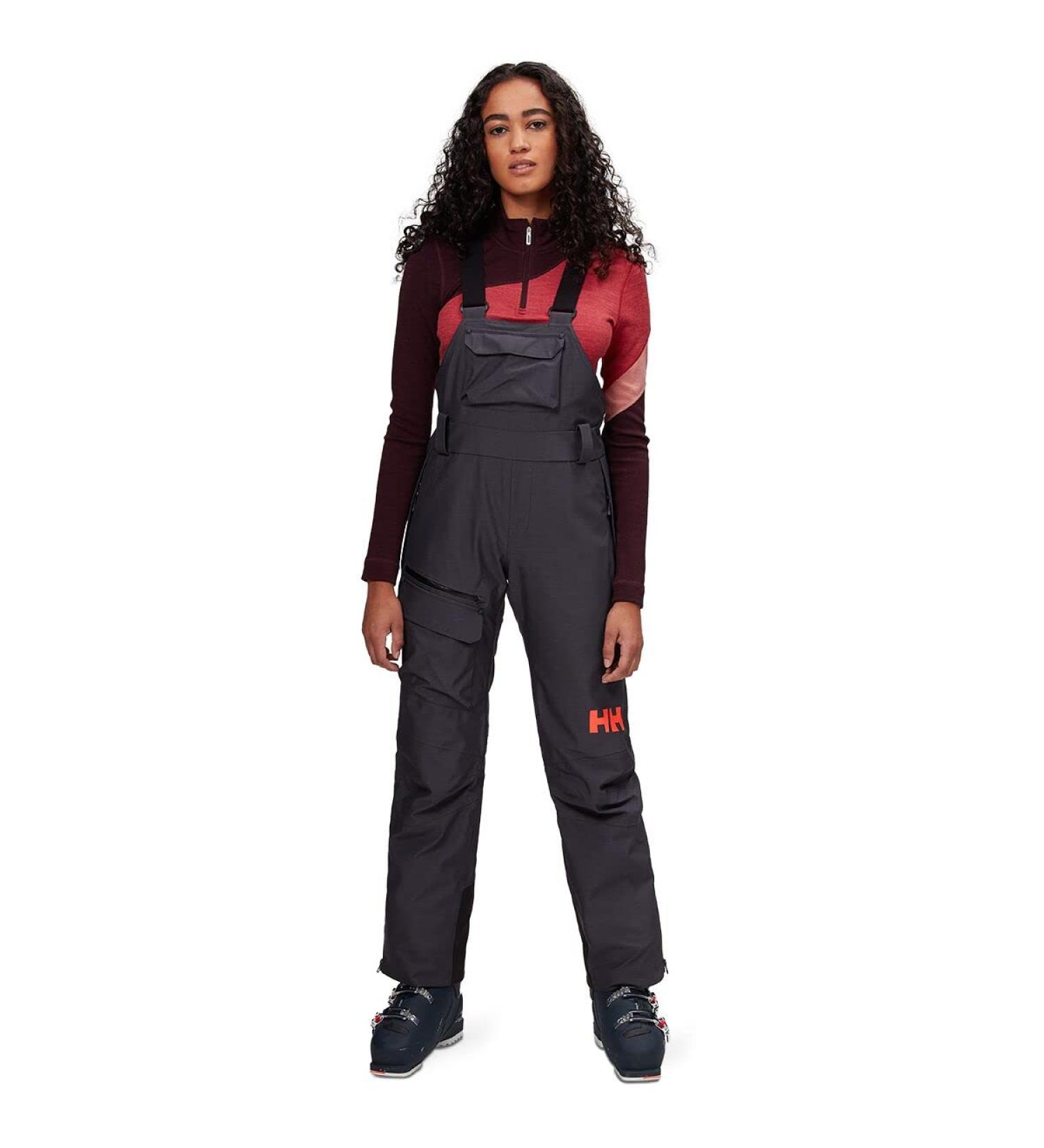 Helly-Hansen 65643 Women's Powderqueen Bib Pant Large 983 Slate - Waterproof Ski Pants - Buy Online on GoSupps.com