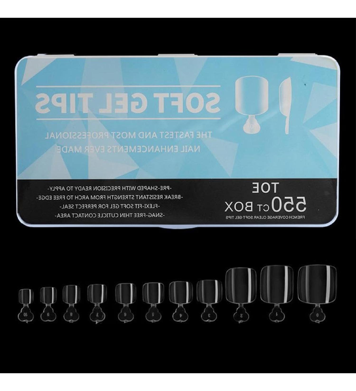 550Pcs Clear Soft Fake Toenail Square Fake Toenail Full Coverage Press On Toe Nail for Nail Extension DIY Fake Foot Nail Press On Toenails Artificial Toenails for Women Full Cover Toe Nails Toenail - Buy Online on GoSupps.com