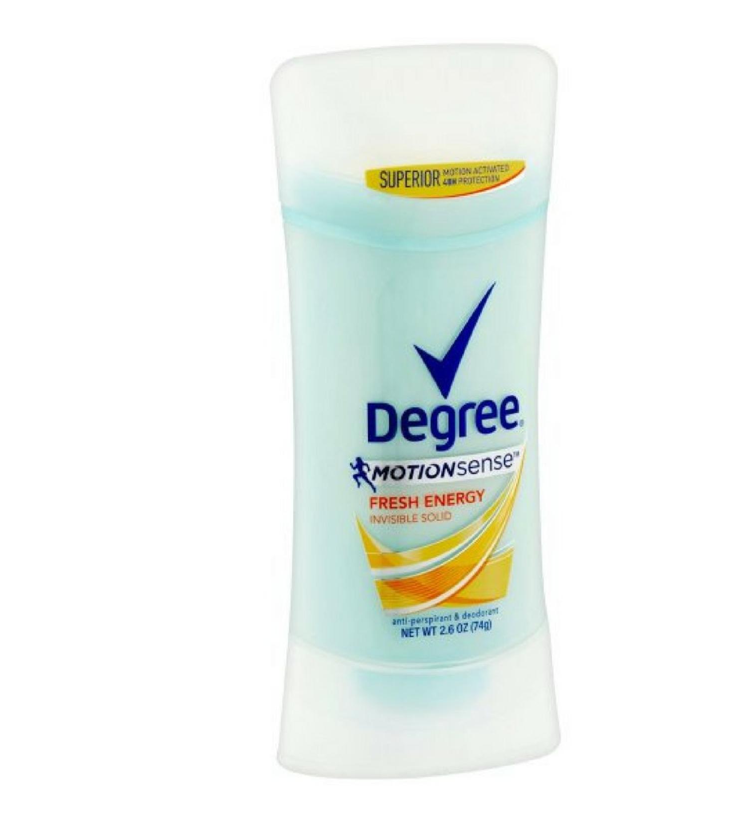 Degree Women Antiperspirant Deodorant Stick Fresh Energy 2.6 oz ( Pack of 4)