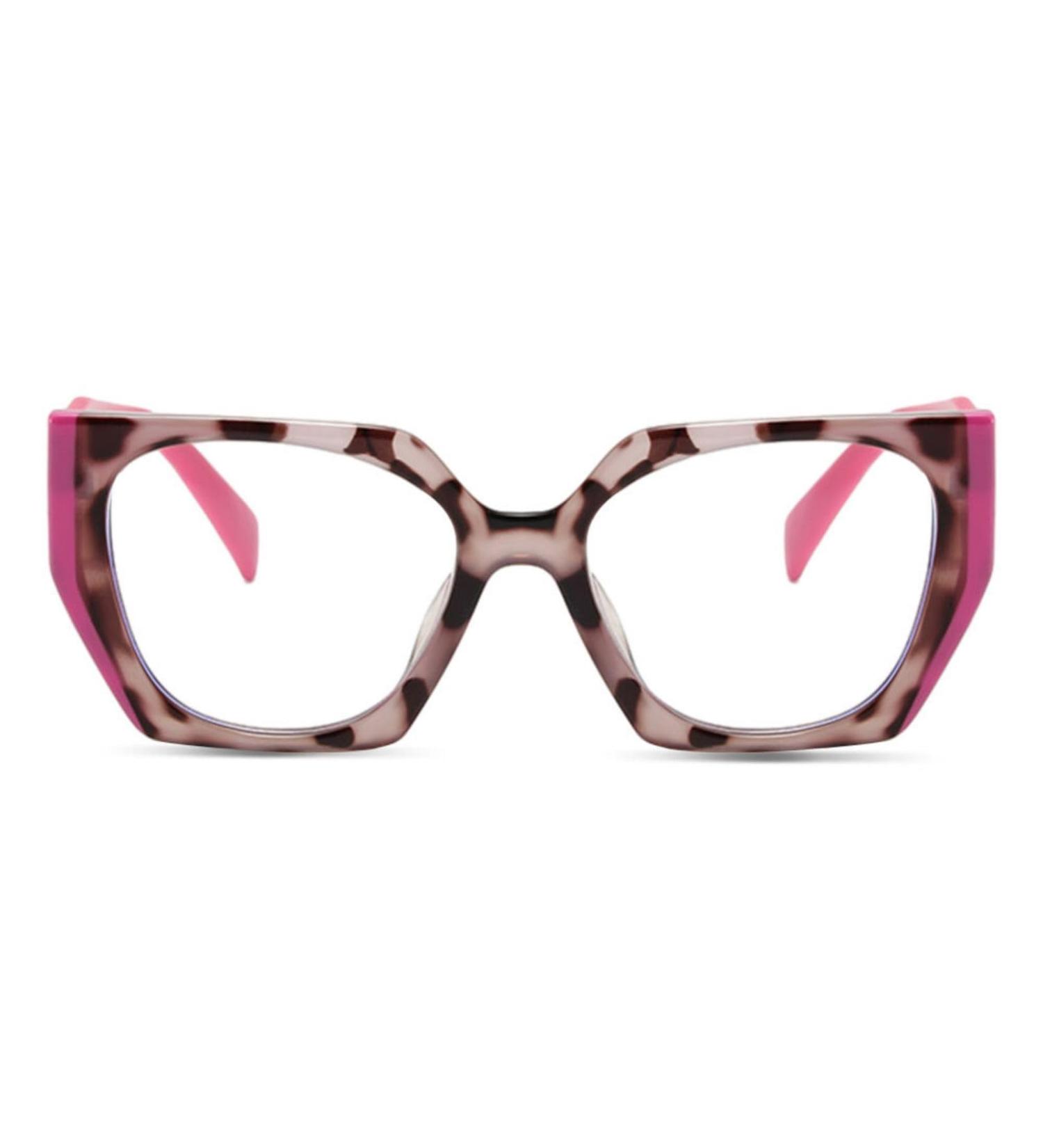 Buy AOOLIA Cat Eye Reading Glasses - Fashionable Anti-Blue Light Glasses for Women & Men - Large Frame Pink 2.5 Diopters - Buy Online on GoSupps.com