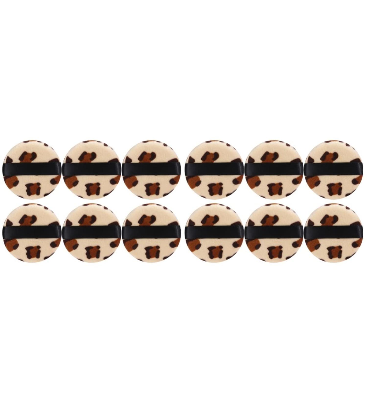 FRCOLOR 12 Pcs Leopard Print Makeup Puff - Foundation Applicator Sponges for Flawless Finish | International Shipping - Buy Online on GoSupps.com