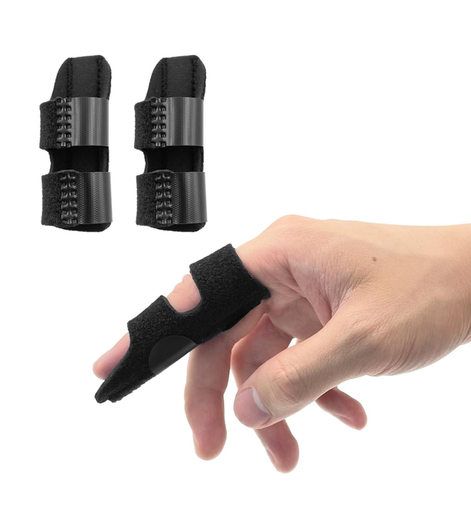 LICQIC Finger Splint Support - Finger Straightener for Broken & Arthritis Pain Relief - 2 Pcs Middle Finger Splint - Buy Online on GoSupps.com