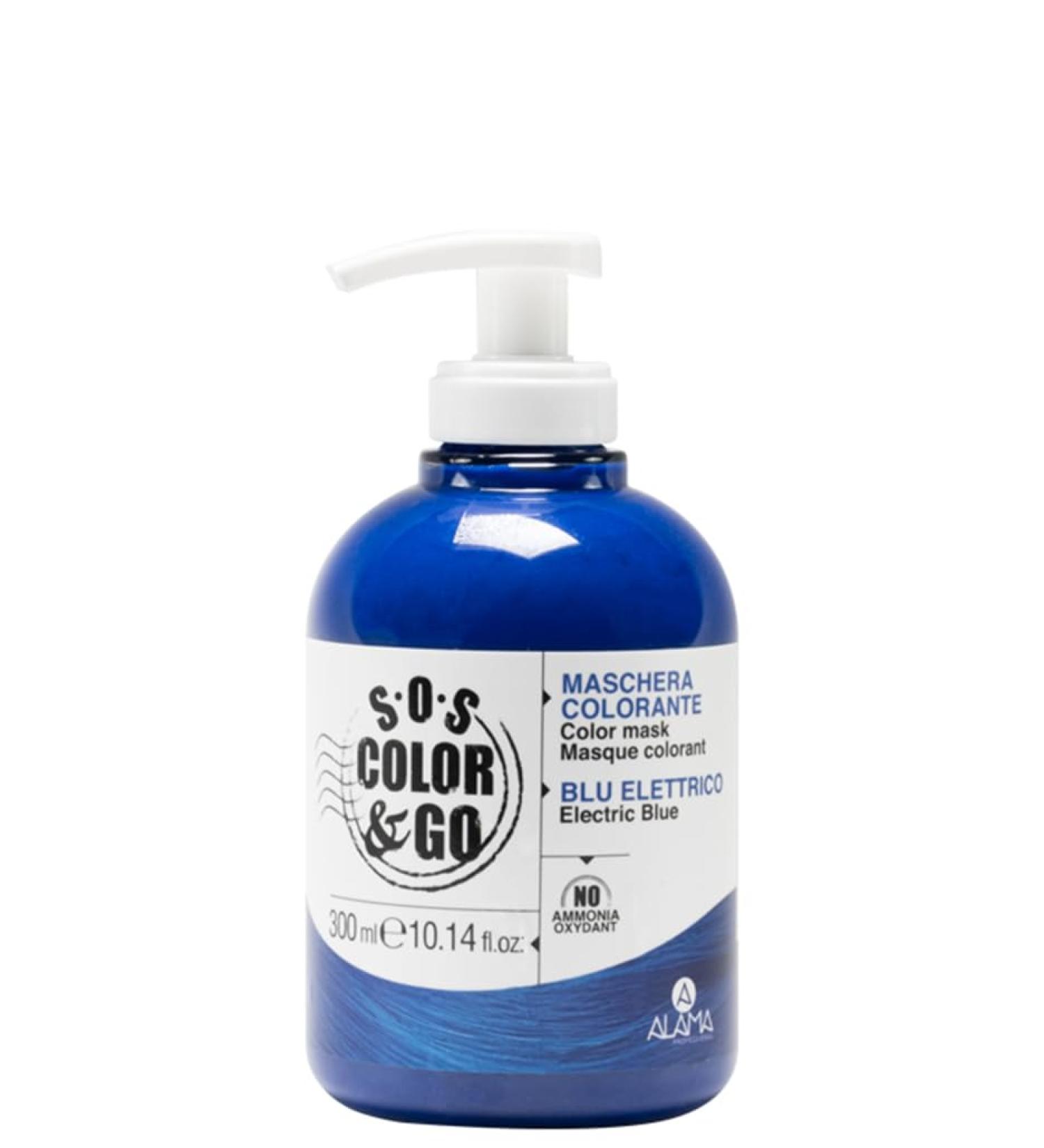 SOS Color & Go Maschera Colorata Conditioning Blu Elettrico 300 ml - Buy Online on GoSupps.com