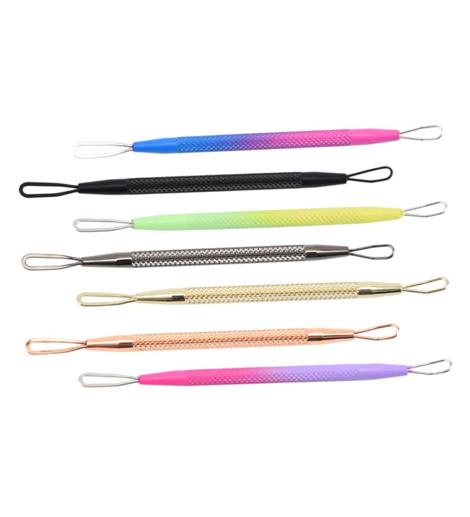 FOMIYES 7pcs Double-headed Extrusion Ring Pimple Tools Professional Blackhead Extractor Tool - Buy Online on GoSupps.com