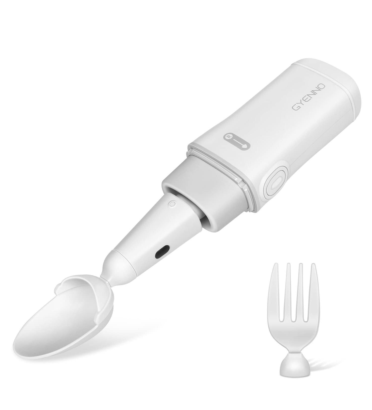 GYENNO Parkinson Spoon and Fork for Hand Tremors - Stable 360 Solution for 85% Tremor Reduction - Buy Online on GoSupps.com