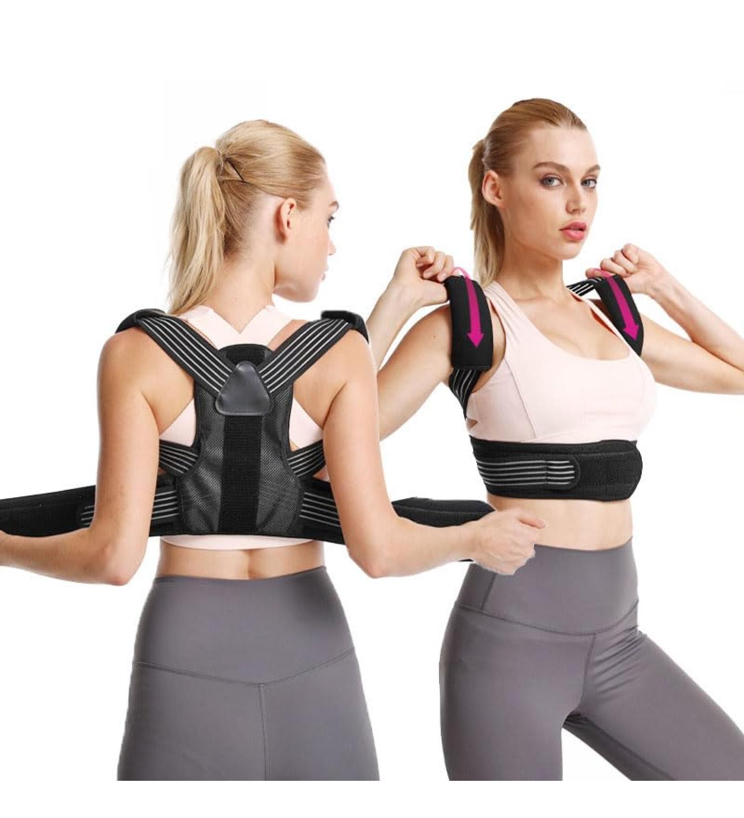 Back Posture Corrector for Men & Women | Adjustable Breathable Upper Back Brace | Improve Posture - XX-Large - Buy Online on GoSupps.com