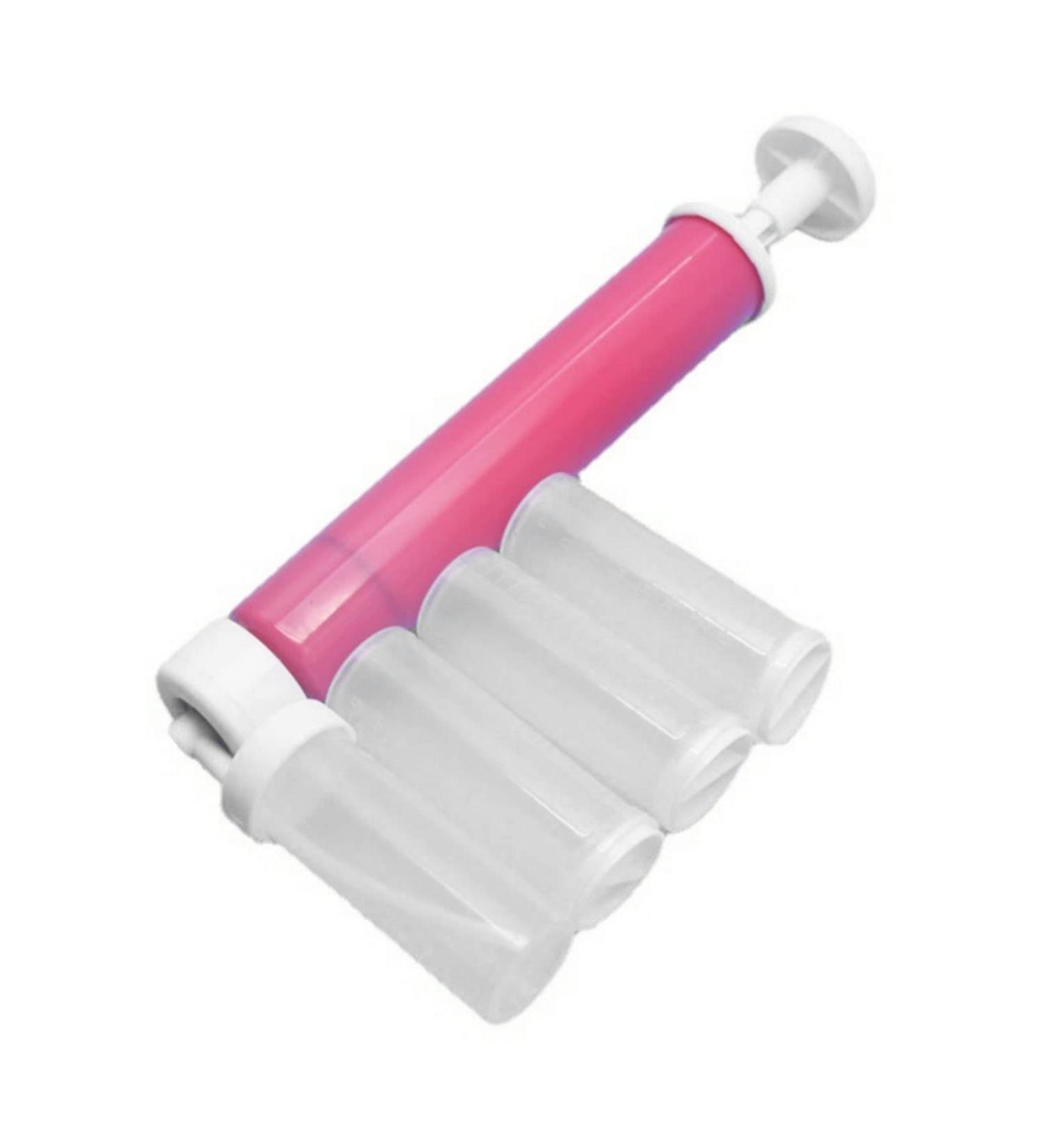 HEEPDD Baking Duster Cake Airbrush PP Full Coloring Better Control Easy Operation for Bakery (Rose Red)