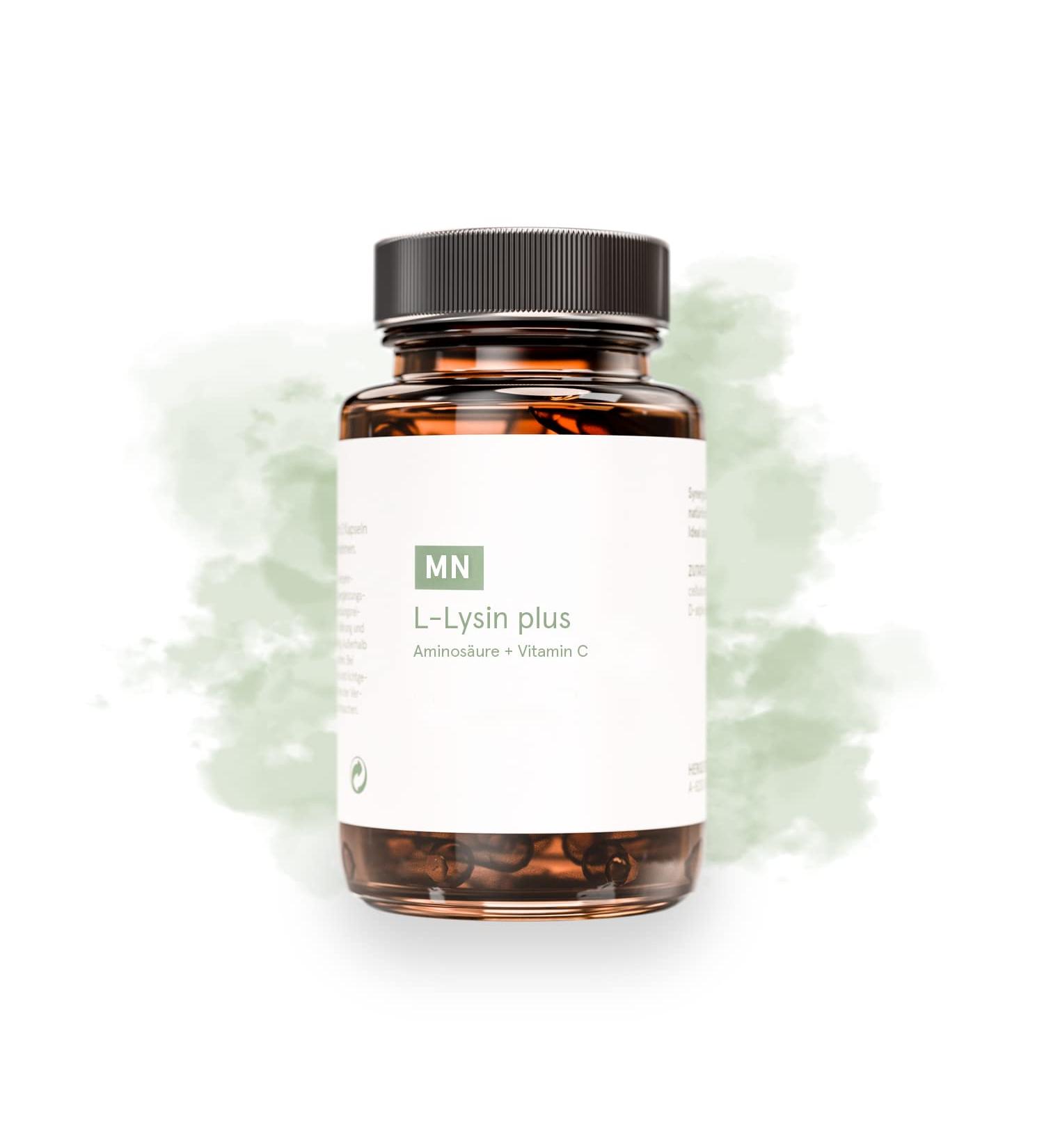 Buy L-lysine Plus - Premium Vegan Capsules with Vitamin C & Essential Amino Acids | 100% Natural | 60 Caps - Buy Online on GoSupps.com