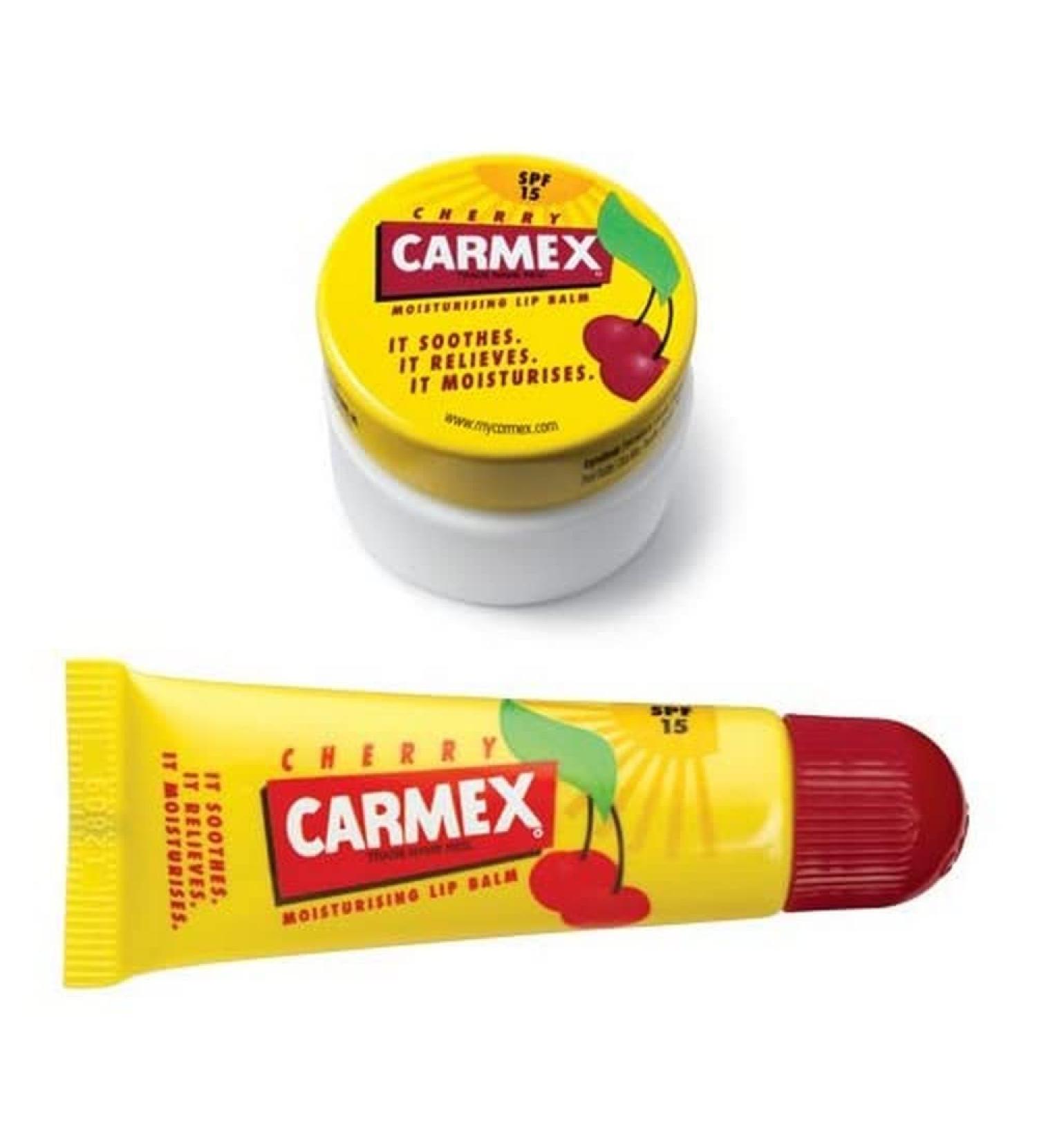Carmex Cherry tube & Pot duo pack Cherry 2 Count (Pack of 1)