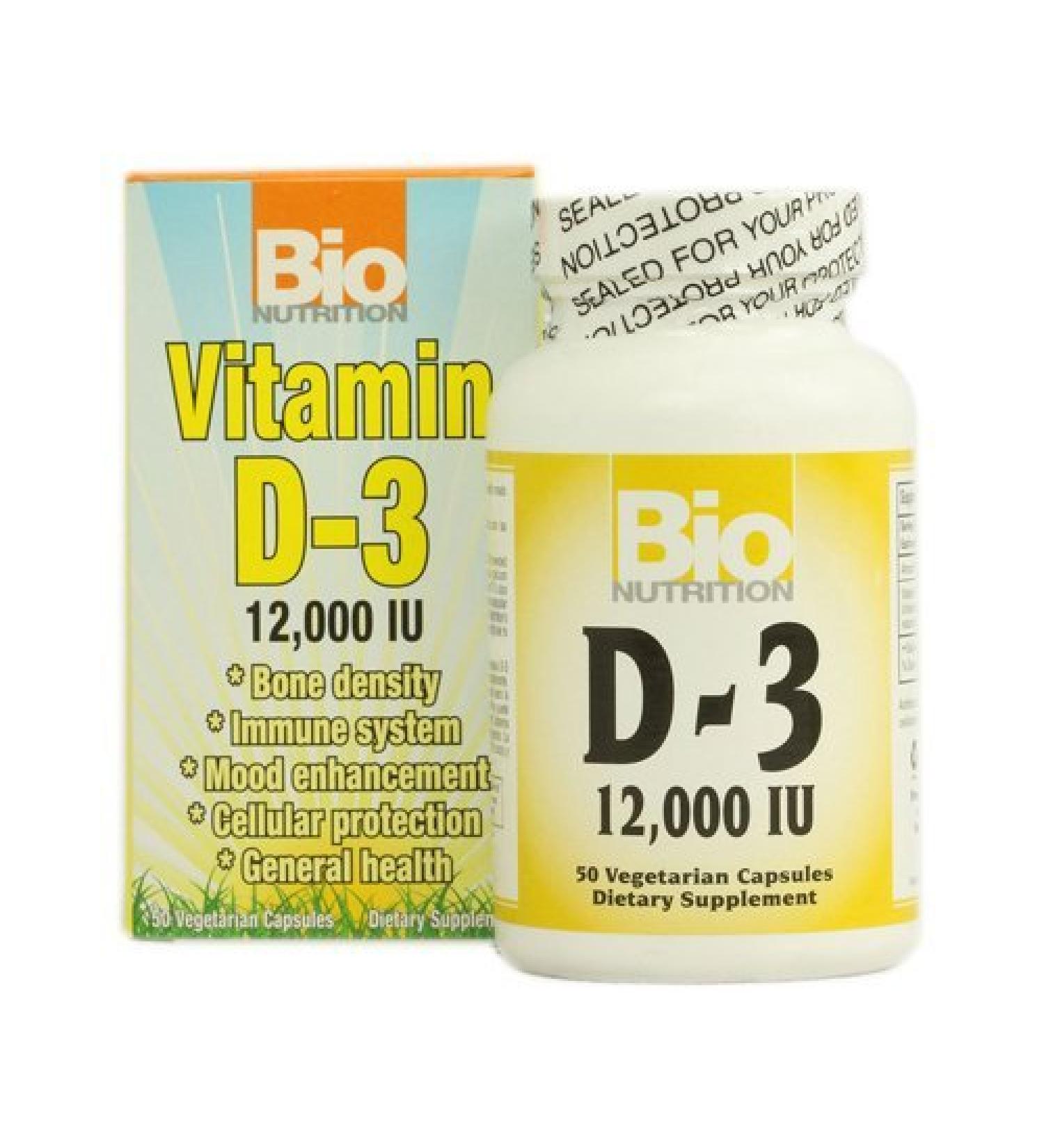BIO NUTRITION INC D-3 12 000IU 50 VCAP
