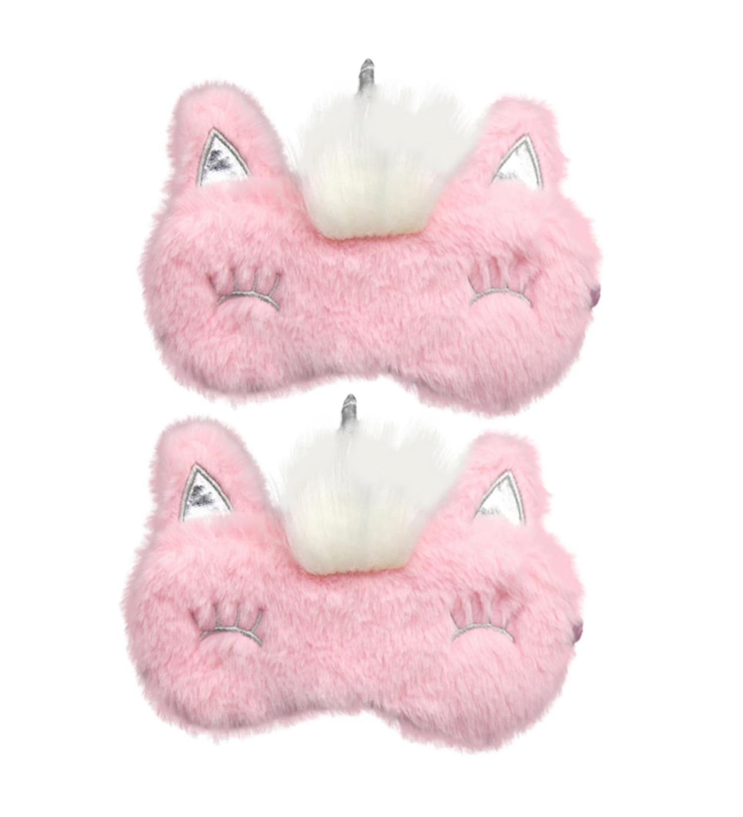 FRCOLOR 2pcs Plush Eye Mask Set - Comfort Sleep Mask & Eye Pad for Men & Kids - Ideal for Travel Home & Relaxation - Buy Online on GoSupps.com