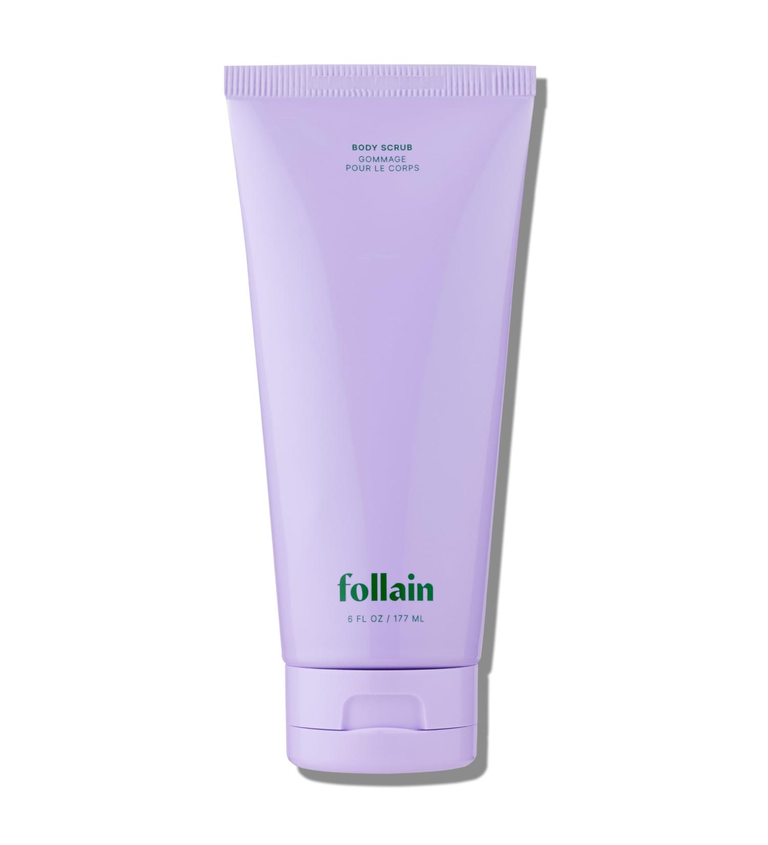 Follain Exfoliating Glycolic + Salicylic Acid Body Scrub for Dull Dry Skin | Resurfacing AHA + BHA Clay Body Polish for Softer Smoother Skin - Clean Beauty Vegan & Cruelty-Free - Buy Online on GoSupps.com