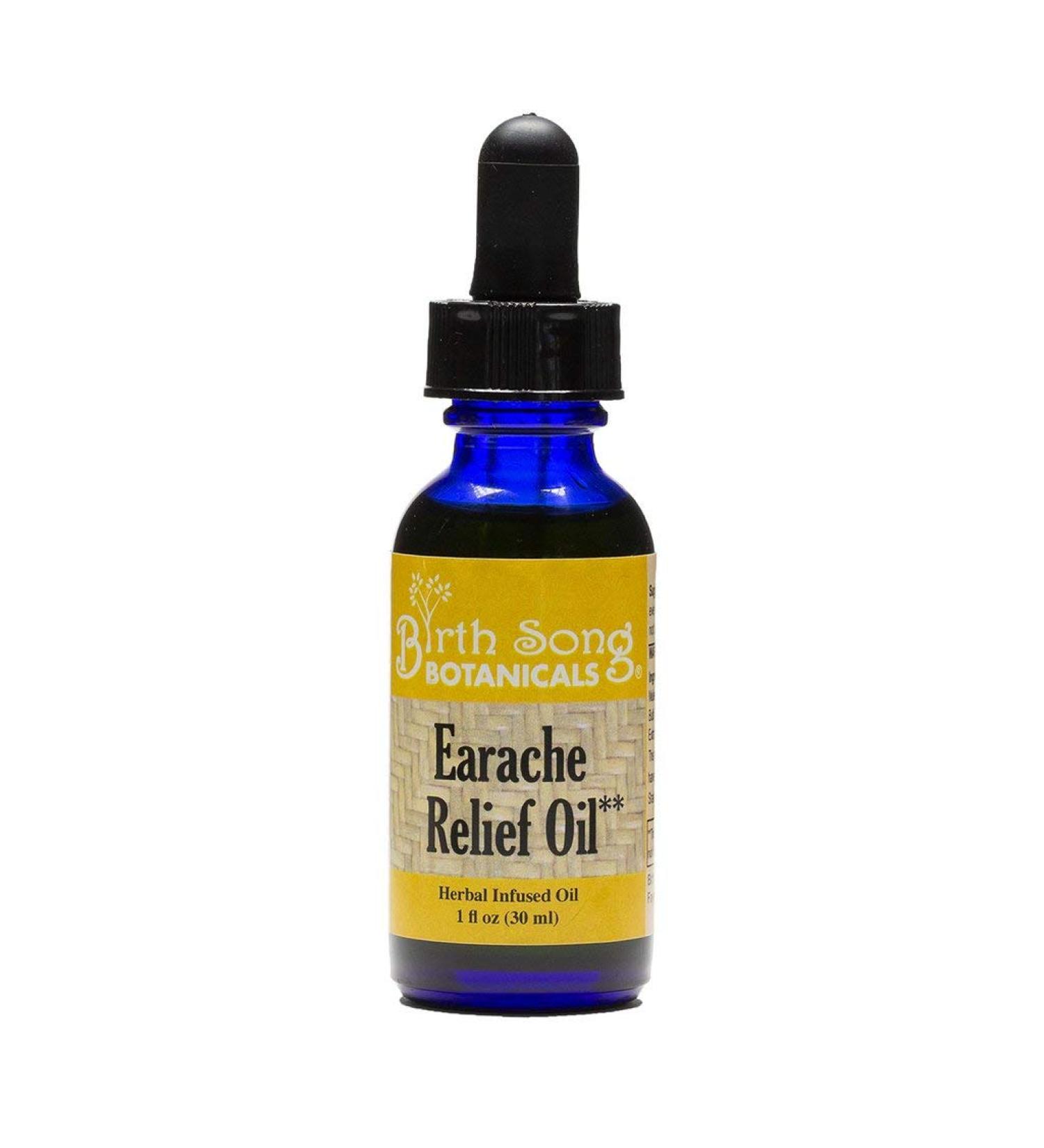 Earache Relief Tincture - Herbal Ear Pain Supplement by Birth Song Botanicals | 1oz Bottle - Buy Online on GoSupps.com