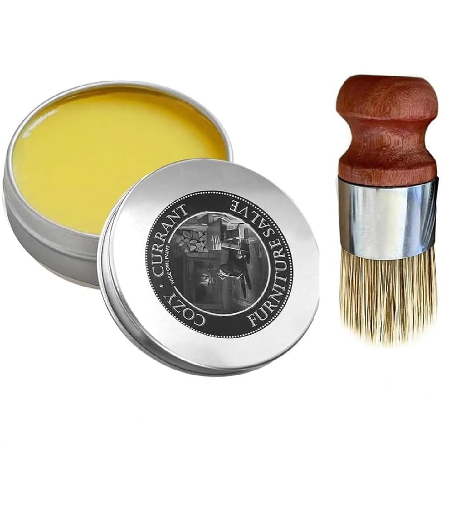 Evergloss Furniture Salve Furniture Salve for Leather Leather Repair for Furniture Long-Lasting Hydration to Prevent Dryness and Cracking Furniture Salve for Leather (1 brush+4oz) - Buy Online on GoSupps.com