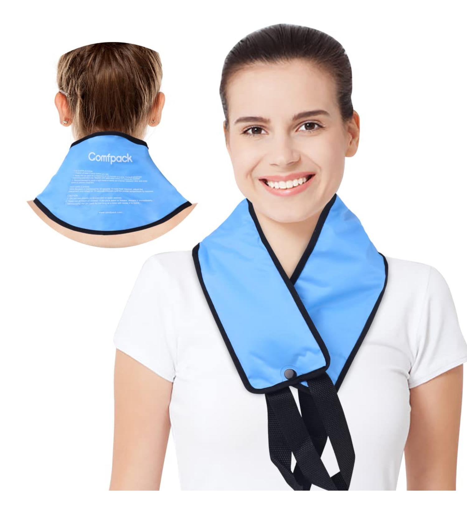 Comfpack Reusable Gel Neck Ice Pack Wrap for Pain Relief and Recovery - Buy Online on GoSupps.com
