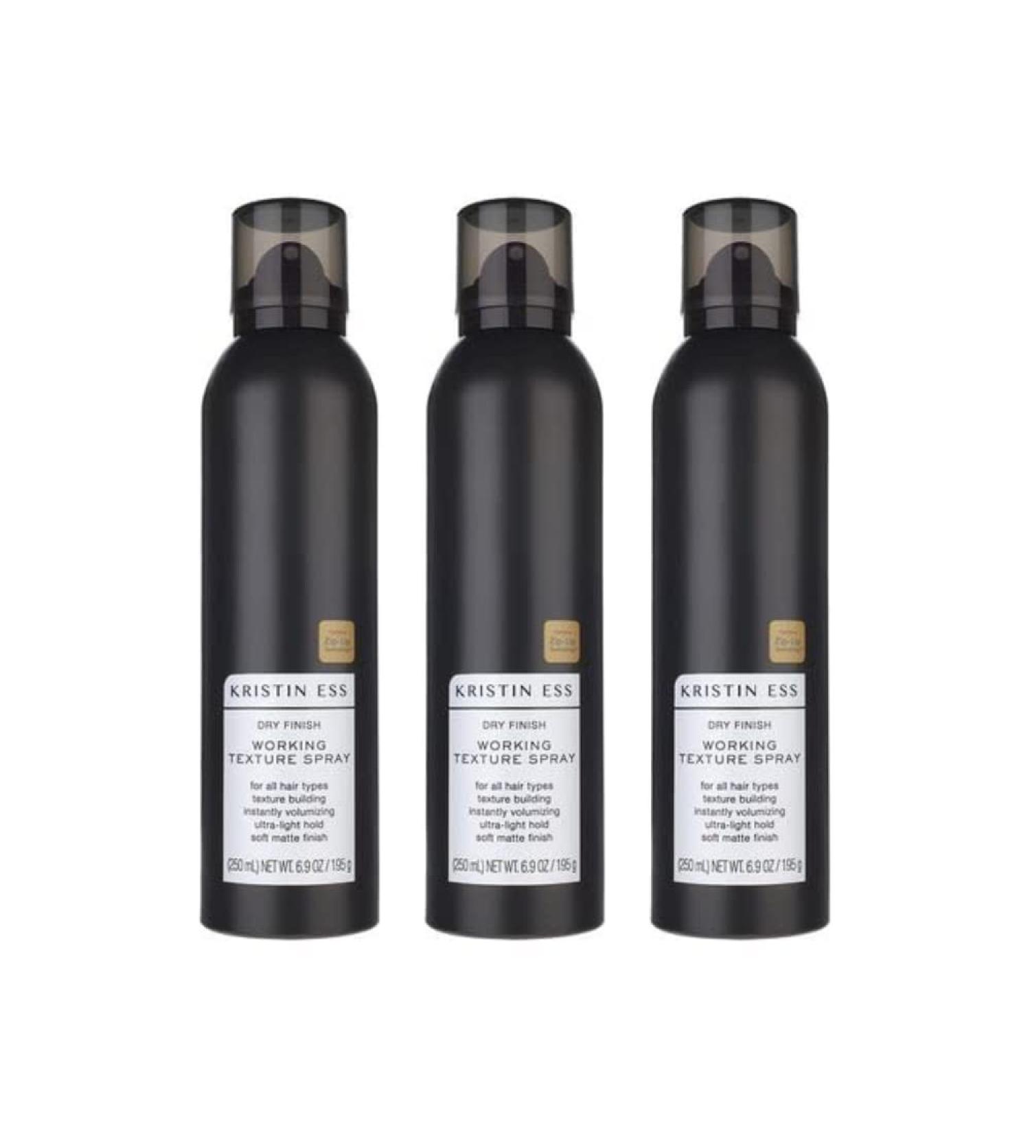 Kristin Ess Hair Dry Finish Working Texture Hair Spray for Volume + Texture Light Hold Texturizing Hairspray Soft Matte Finish 6.9 oz (Pack of 3) 6.9 Ounce (Pack of 3) - Buy Online on GoSupps.com