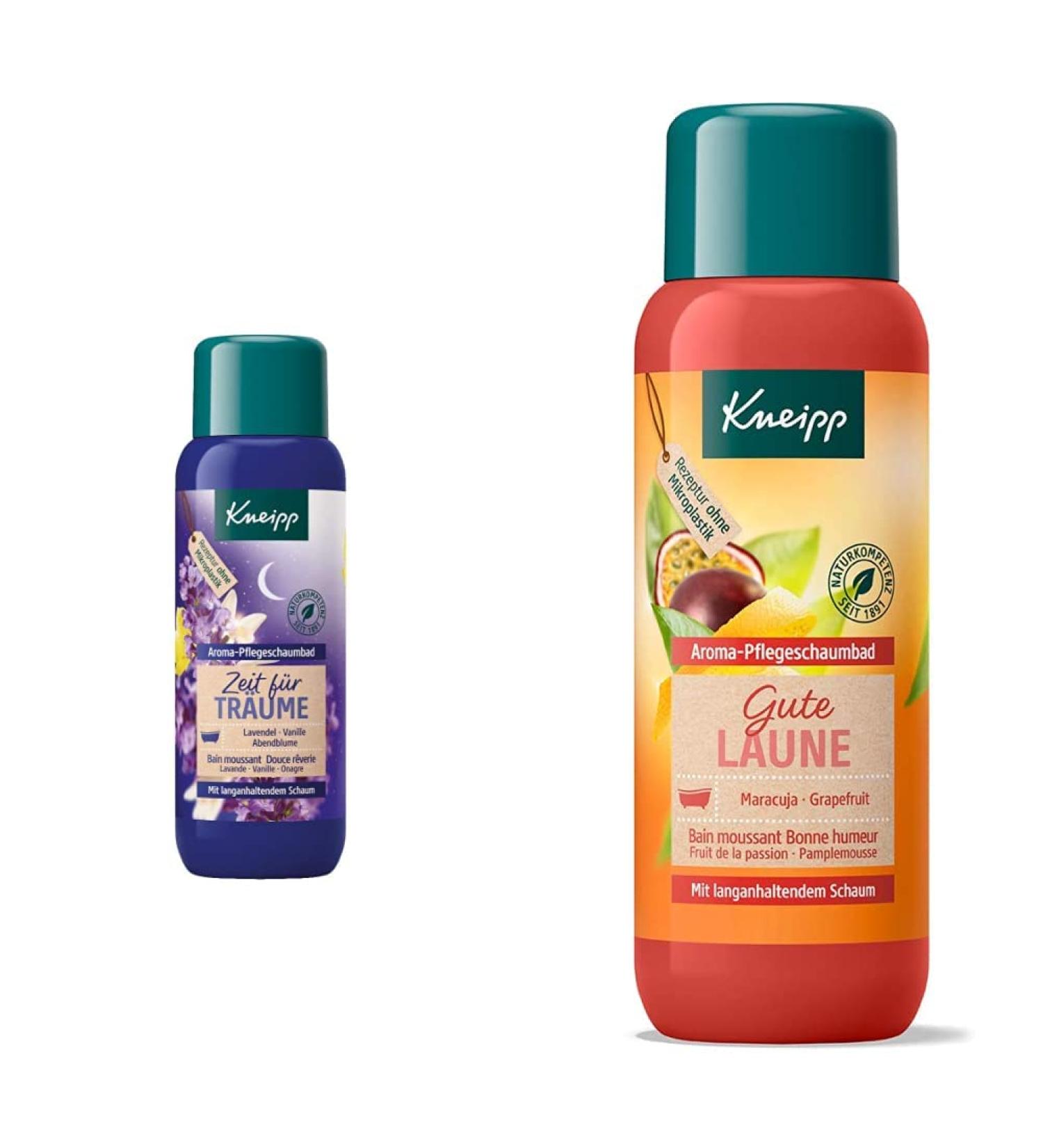Kneipp Aroma Care Foam Bath - Dreams & Good Mood - Lavender Vanilla & Evening Flower - 800ml International Shipping - Buy Online on GoSupps.com