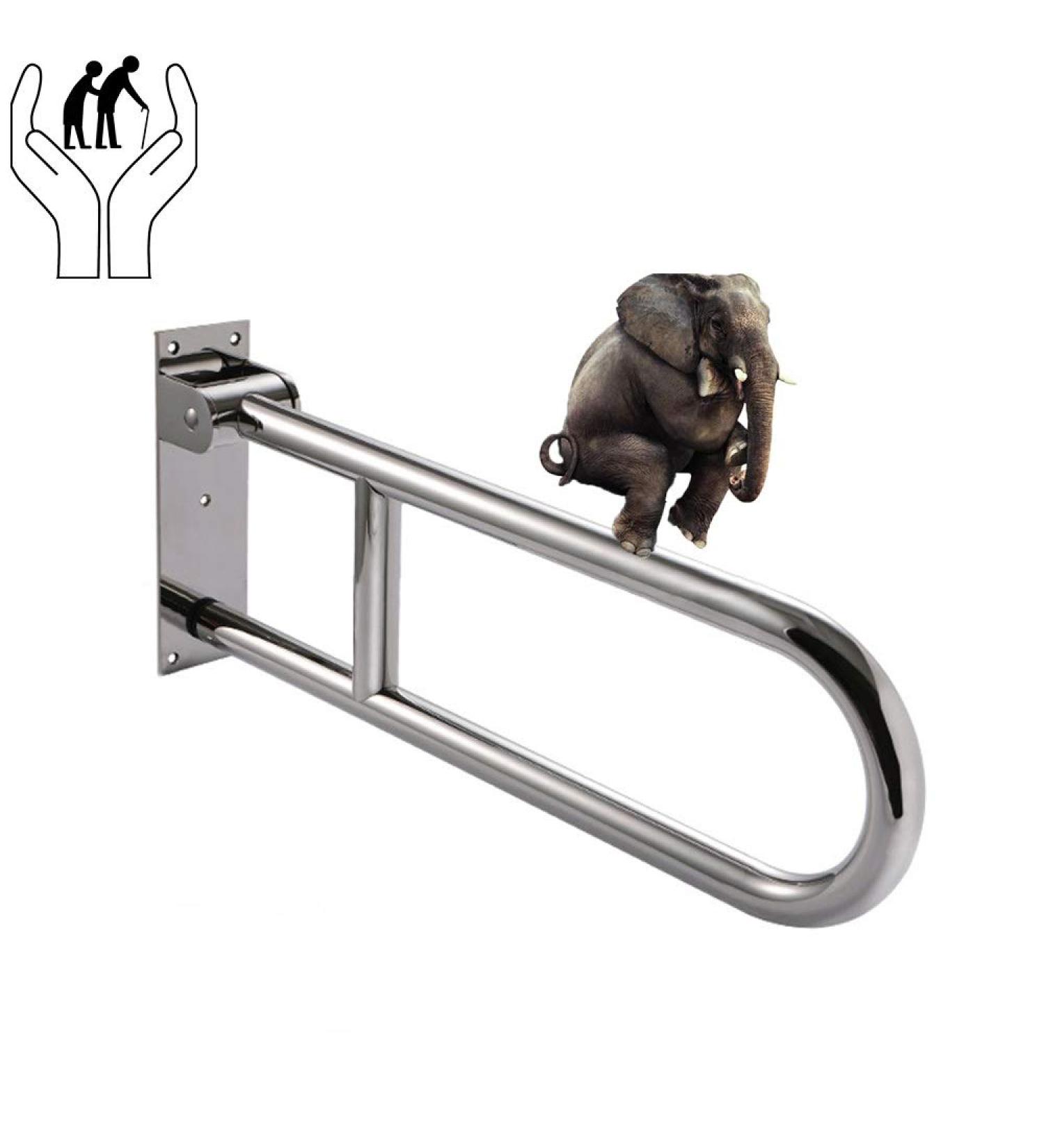 Grab Bars Handle Safety Support Hand Rails Handicap Grab Bars for Bathroom Toilet Flip Up Grab Safety Bars Handrail Bracket Senior Balance - Buy Online on GoSupps.com