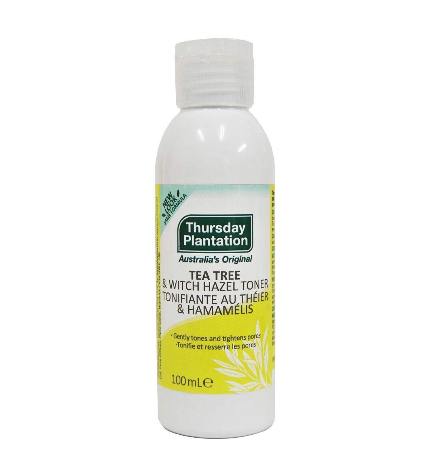 Tea Tree & Witch Hazel Toner | Natural Acne Treatment | 3.37 oz | International Shipping - Buy Online on GoSupps.com