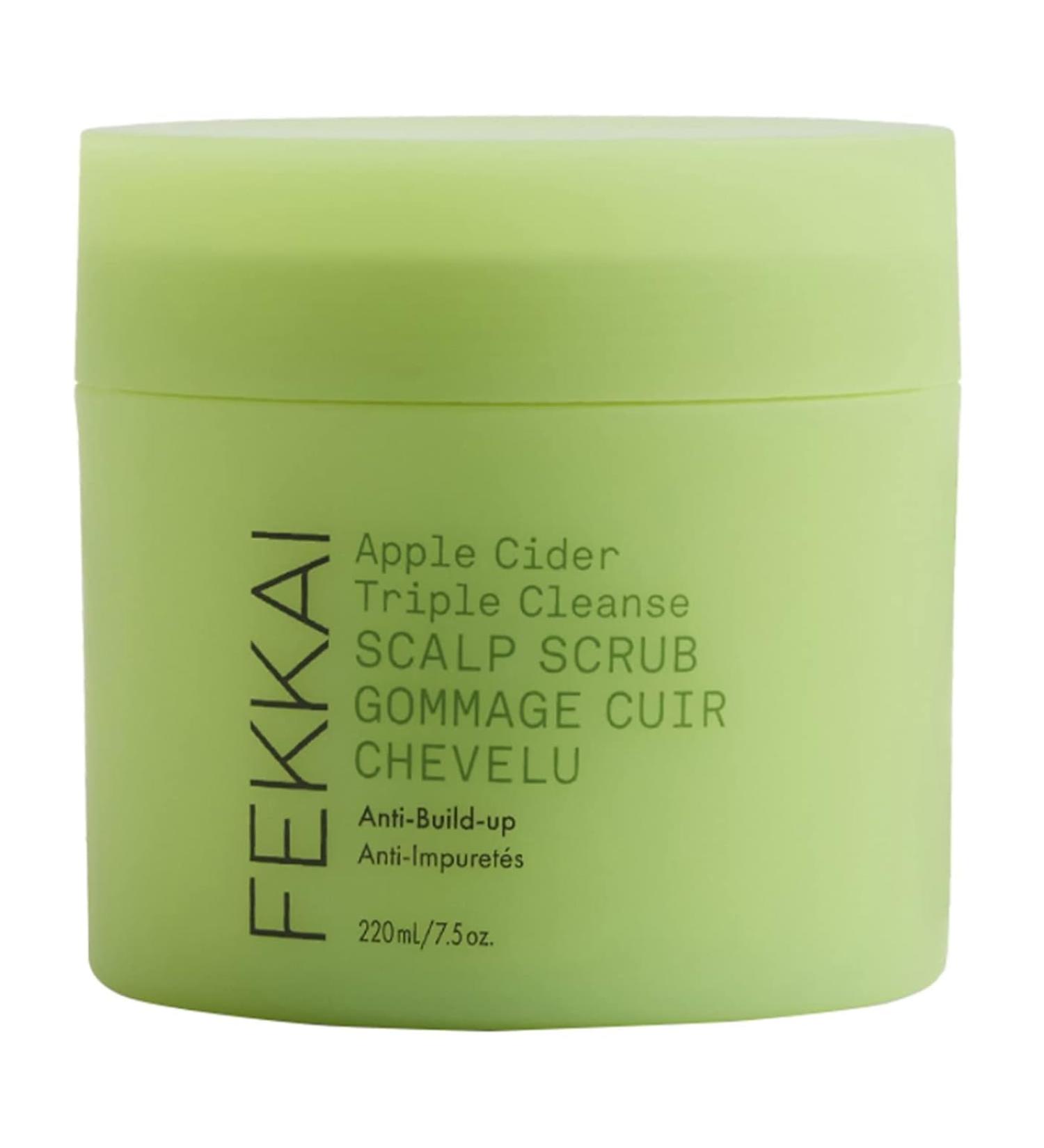 FEKKAI Apple Cider Detox SCALP SCRUB - Gentle Creamy Scalp Exfoliation - Removes Buildup & Promotes Circulation - For All Hair Types - 220ml Jar - Buy Online on GoSupps.com