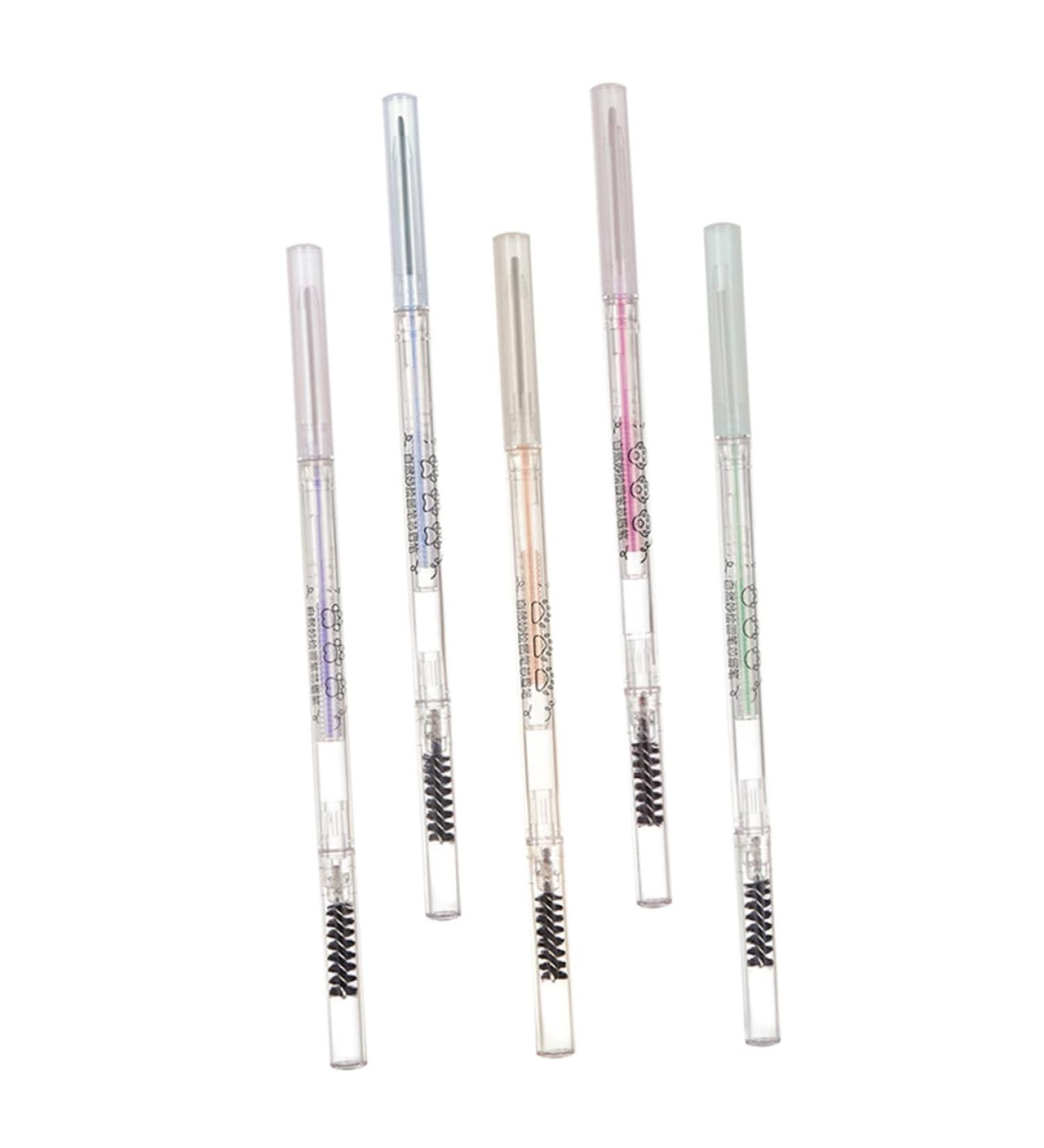 BIUDECO 5pcs Eyebrow Pencils with Brush Eyebrow Pens Thin Eyebrow Pencil Eyebrow Makeup Pencils Plastic - Buy Online on GoSupps.com