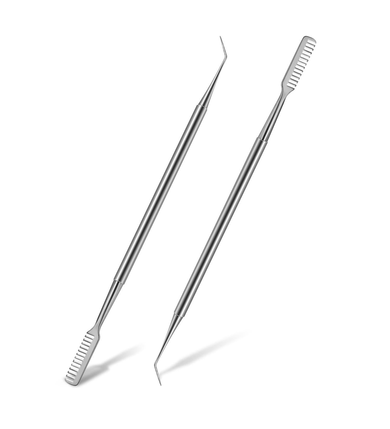 FVION 2pcs Lash Lift Tool Kit - Eyelash Separator Comb Set for Perming, Extension & Tinting - Beauty Salon Lash Lift Shields - Silver 2.0 - Buy Online on GoSupps.com