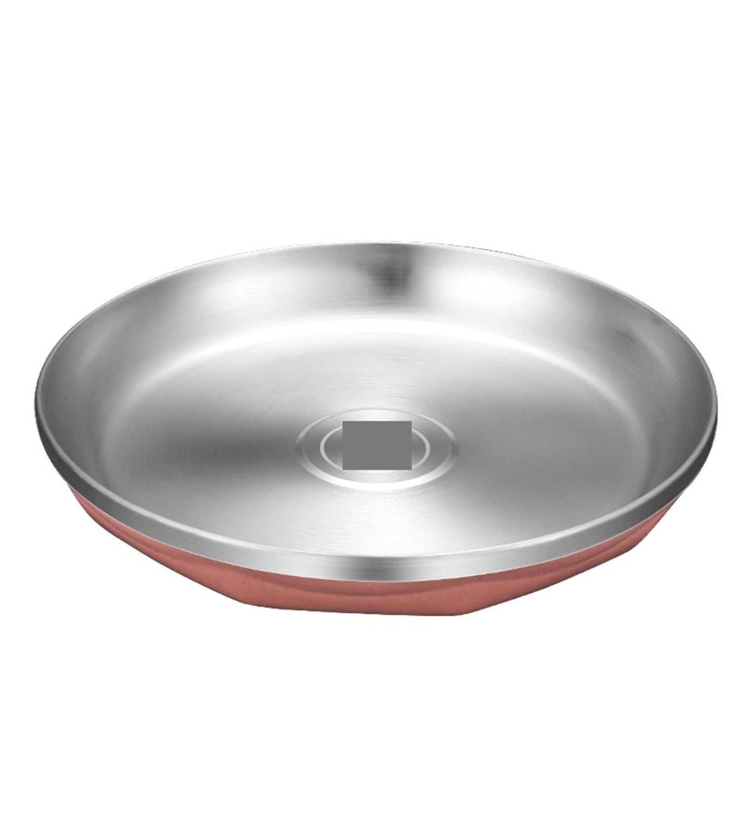 Fruit Tray Stainless Steel Plate Thickened Anti-scalding Restaurant Disc Home Jiaozi Plate Kitchenware - Buy Online on GoSupps.com
