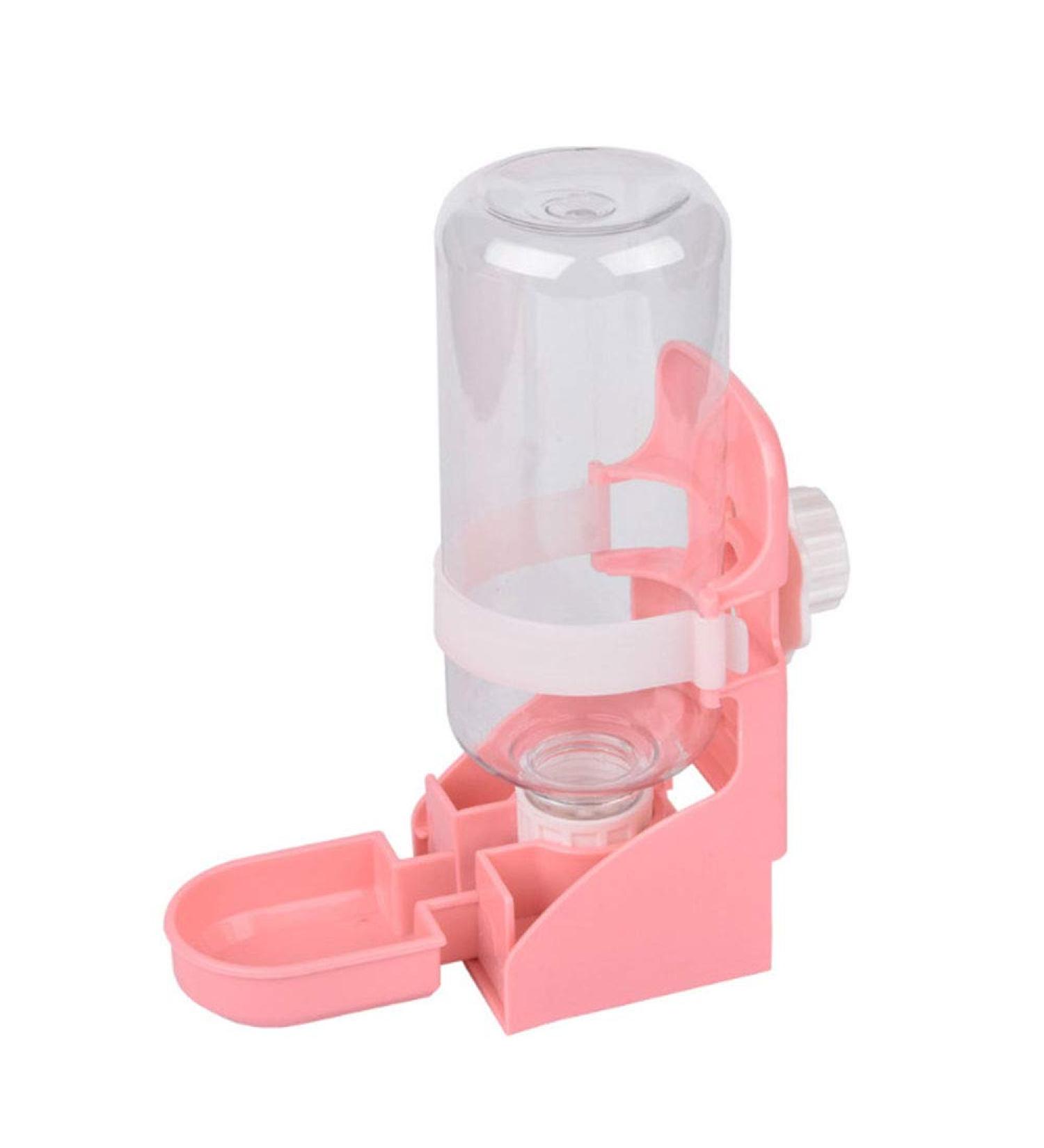 17oz Rabbit Water Feeder | Hanging Automatic Water Dispenser for Small Animals | Pink Pet Cage Suspended Bottle Bowl - Ideal for Bunny, Chinchilla, Hedgehog, Ferret, Hamster - Buy Online on GoSupps.com
