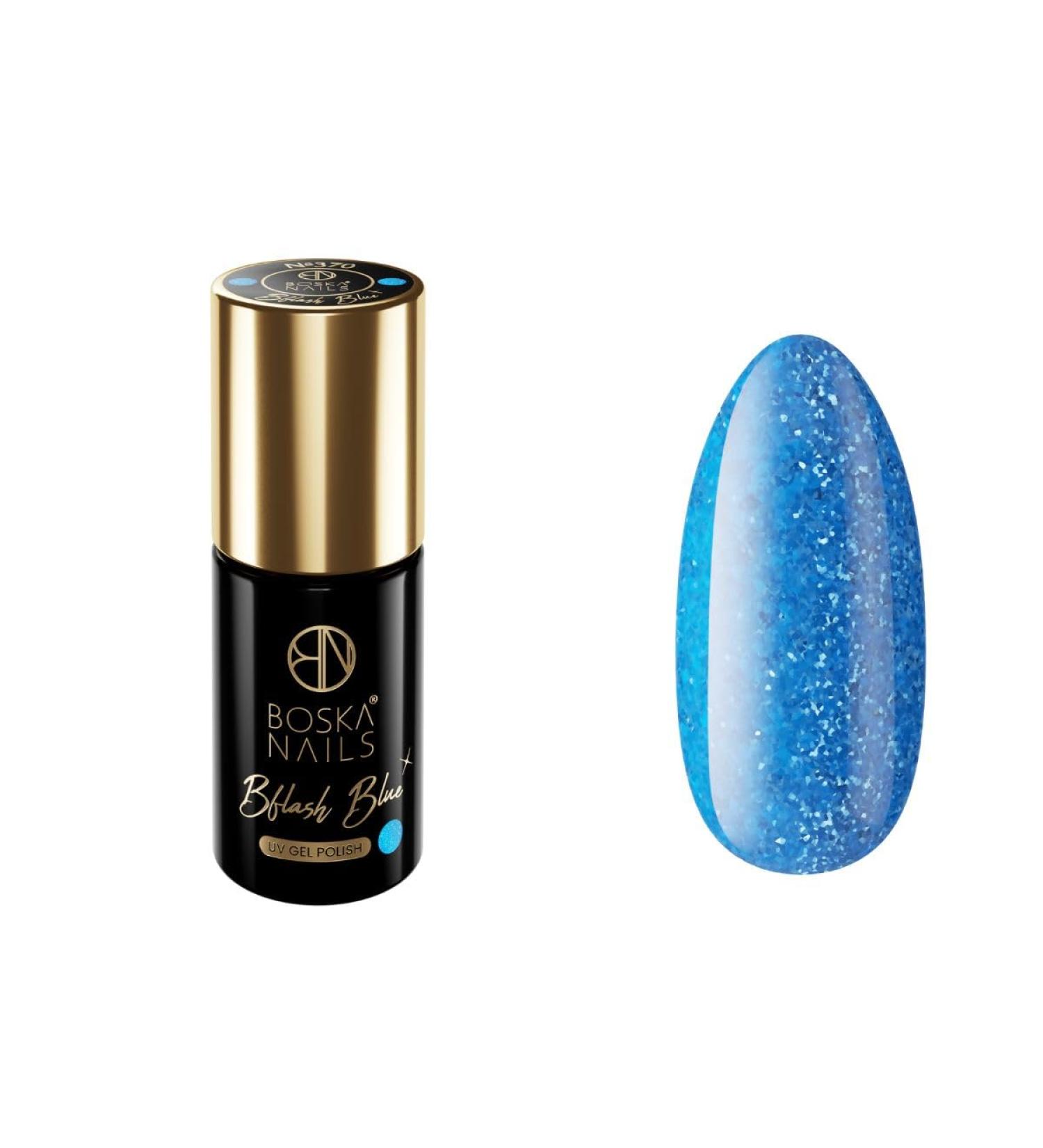 Divine Nails BFlash Blue Hybrid Varnish No. 370 6 ml - Buy Online on GoSupps.com