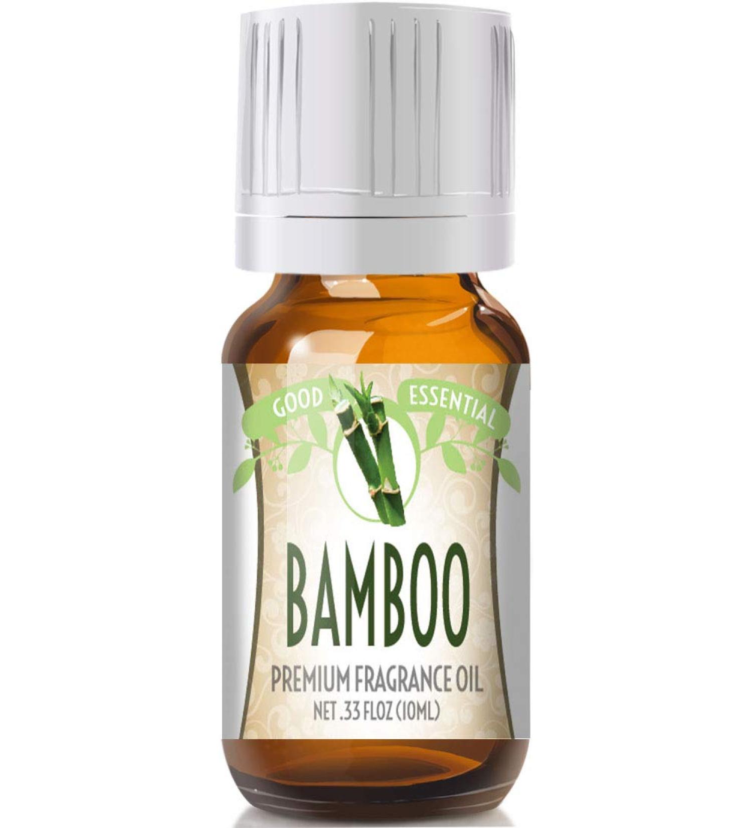 Good Essential - Professional Bamboo Fragrance Oil 10ml for Diffuser Candles Soaps Lotions Perfume 0.33 fl oz - Bamboo Scented Diffuser Oil - Aromatherapy Oils - Candle Fragrance Oil Bamboo 0.33 Fl Oz (Pack of 1)