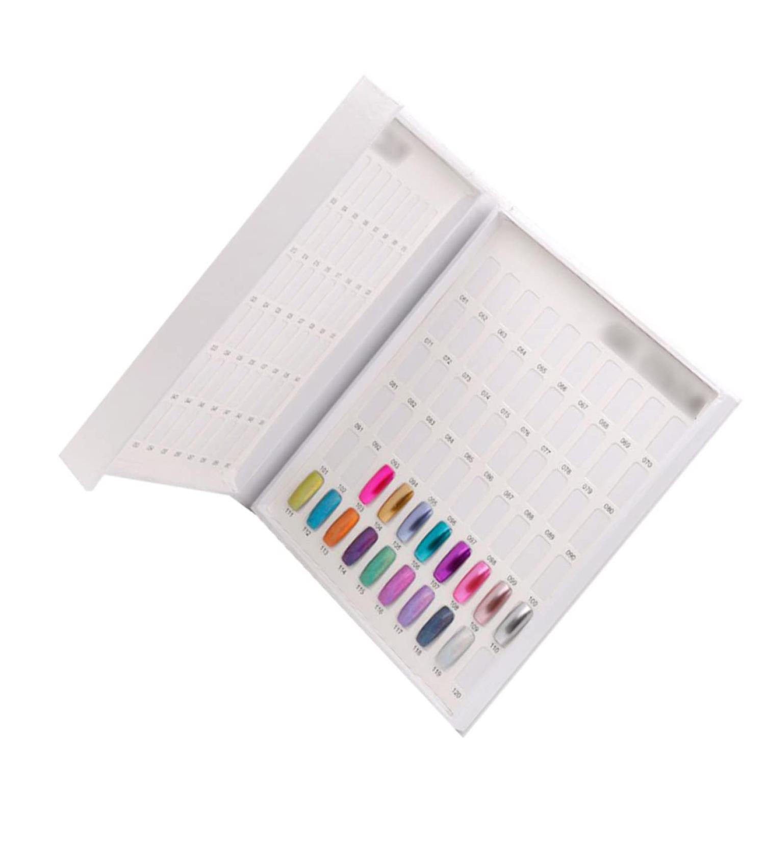  Mikinona Mikinona 1 Piece 120 Color Chart Nail Polish Display Sample False Tips Nail Art Exhibition Table Manicure Nail Supplies - Buy Online on GoSupps.com