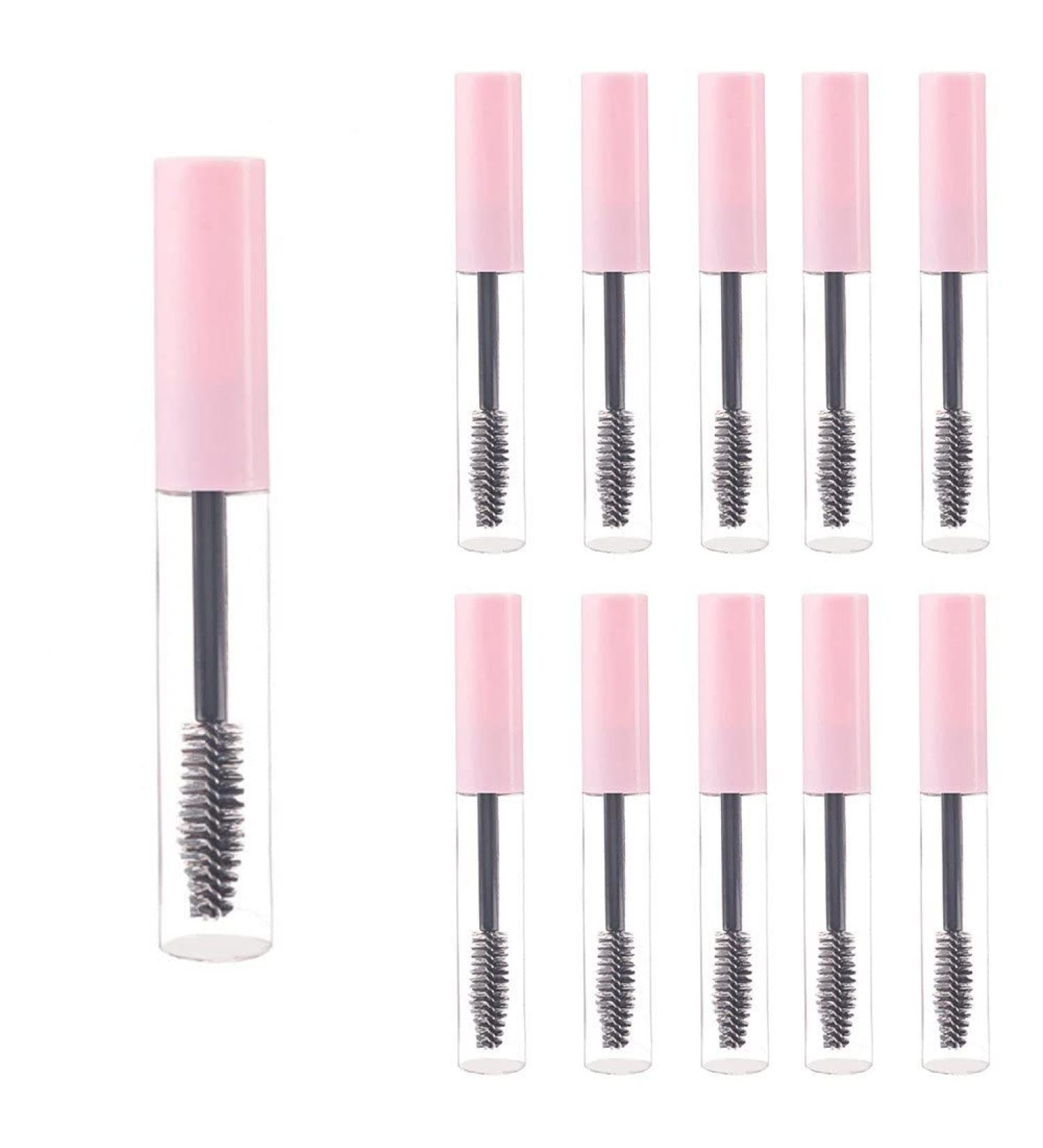 10pcs 10 Tubes De Mascara Tubes De Cils Vides Bouteilles De Cils Rechargeables Conteneur D' chantillon Cosm tique avec Pinceau De Cils Rose - Buy Online on GoSupps.com