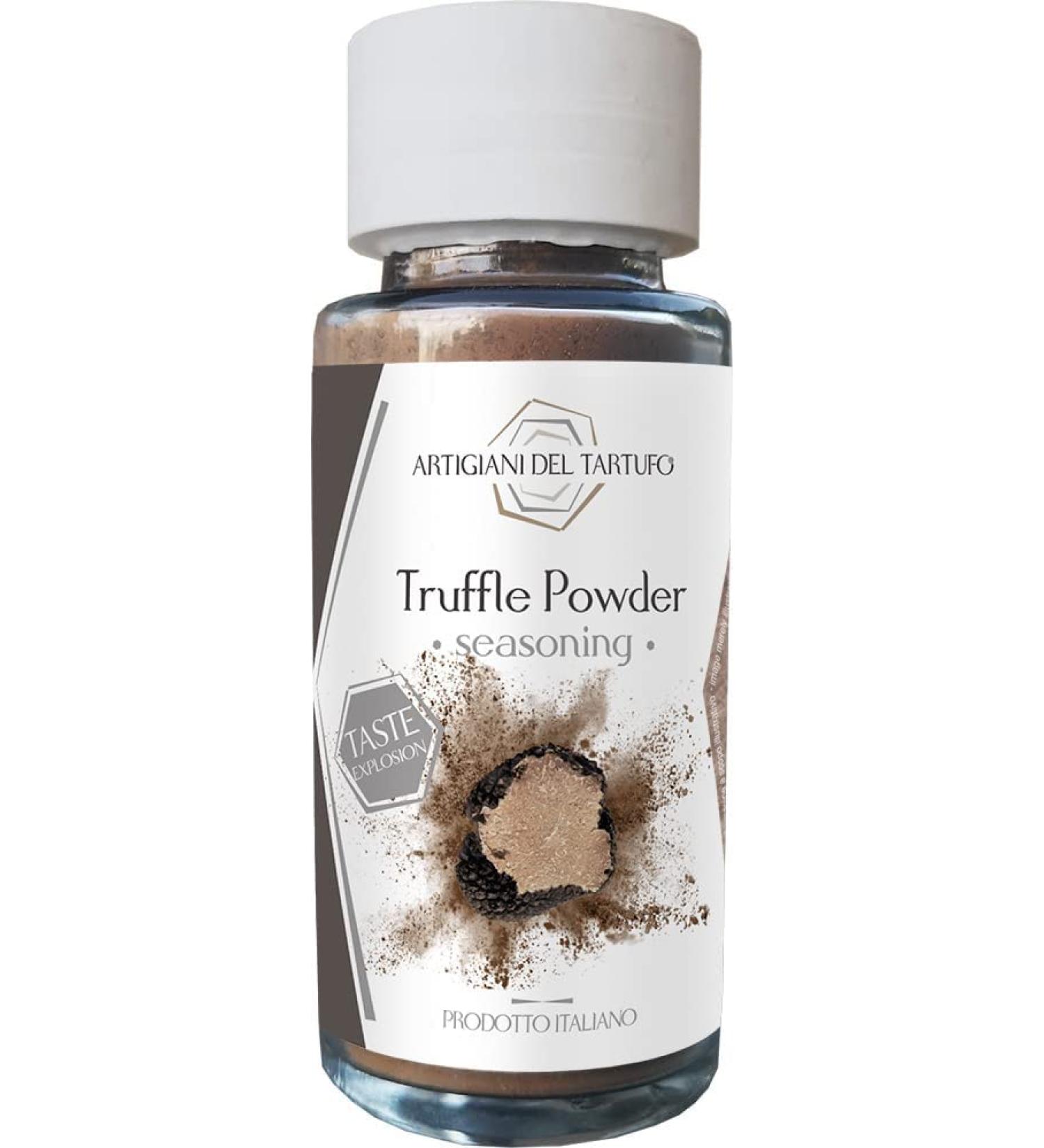 Artigiani del Tartufo - Truffle Seasoning Powder (65g) | Natural Italian Gourmet Truffle Seasoning | Vegan Friendly Truffle Seasoning Powder - 65g - Buy Online on GoSupps.com