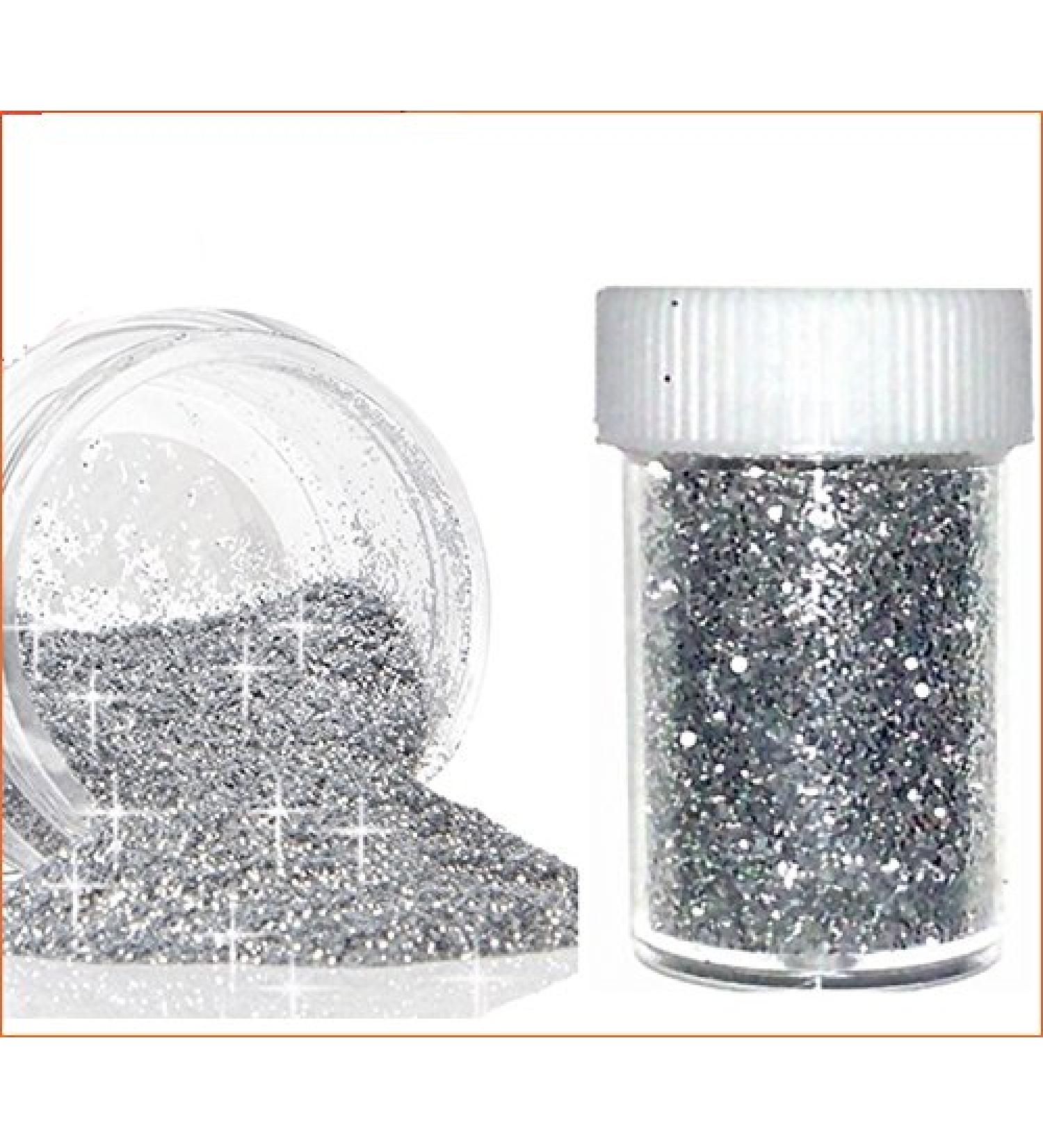 10g / 50g / 100g / 240g silver glitter Glitter glitter glitter powder decoration nail art powder nail design glitter dust best goods (1 piece / 10g)