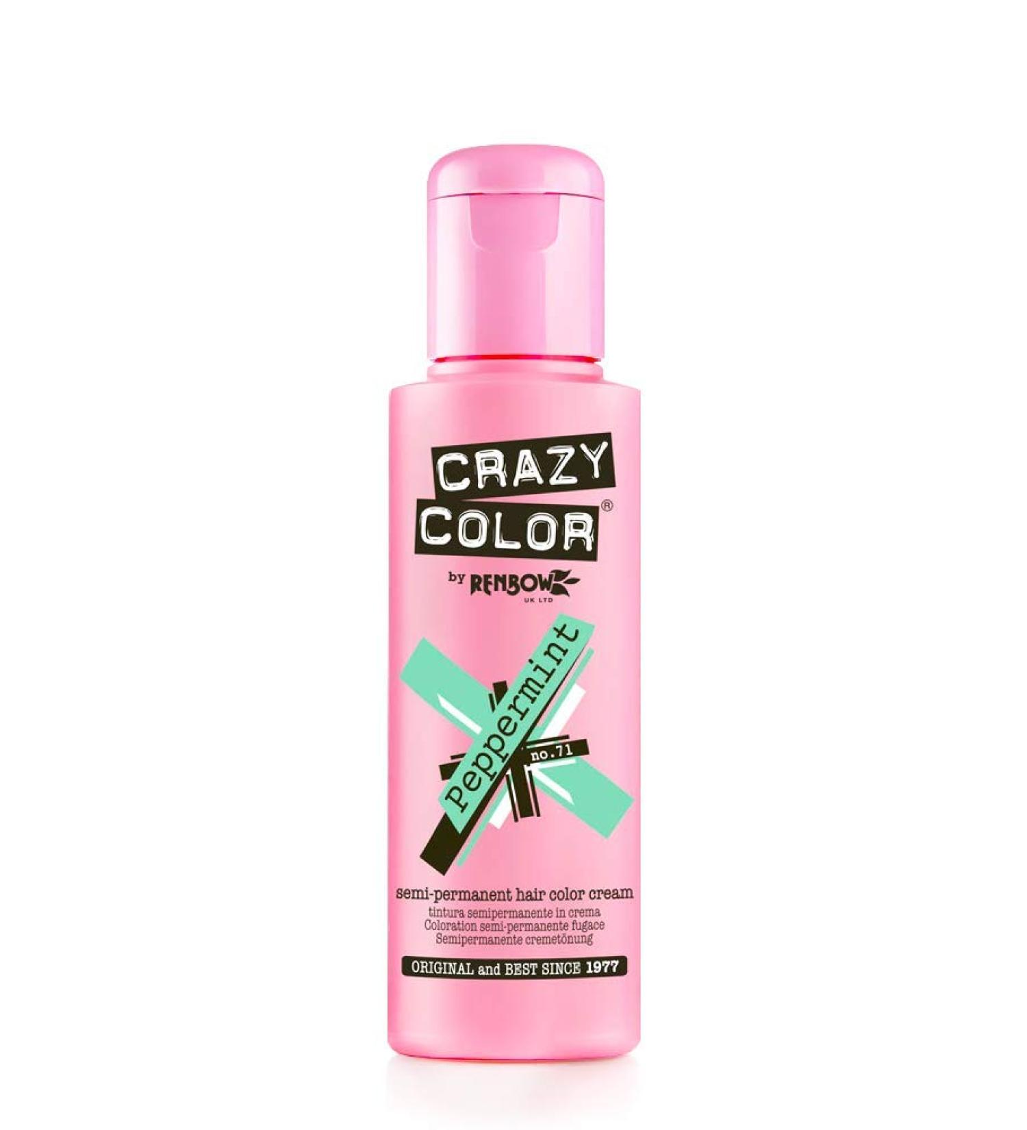 Crazy Color Hair Tint Number 71 Peppermint 100 ml Peppermint 100 ml (Pack of 1)