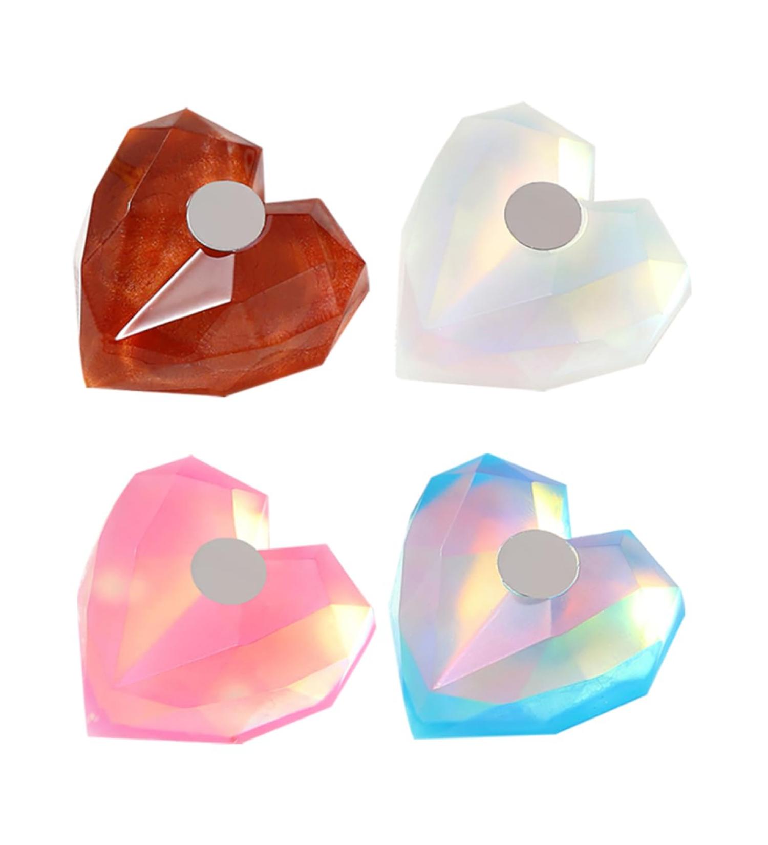 Ipetboom 4sets Nail Practice Holder Nail Showing Stand Nail Palette Nail Tips Display Stand Nail Polish Stand Acrylic Nail Crystal Base Holder Nail Art Accessories Magnetic Resin - Buy Online on GoSupps.com