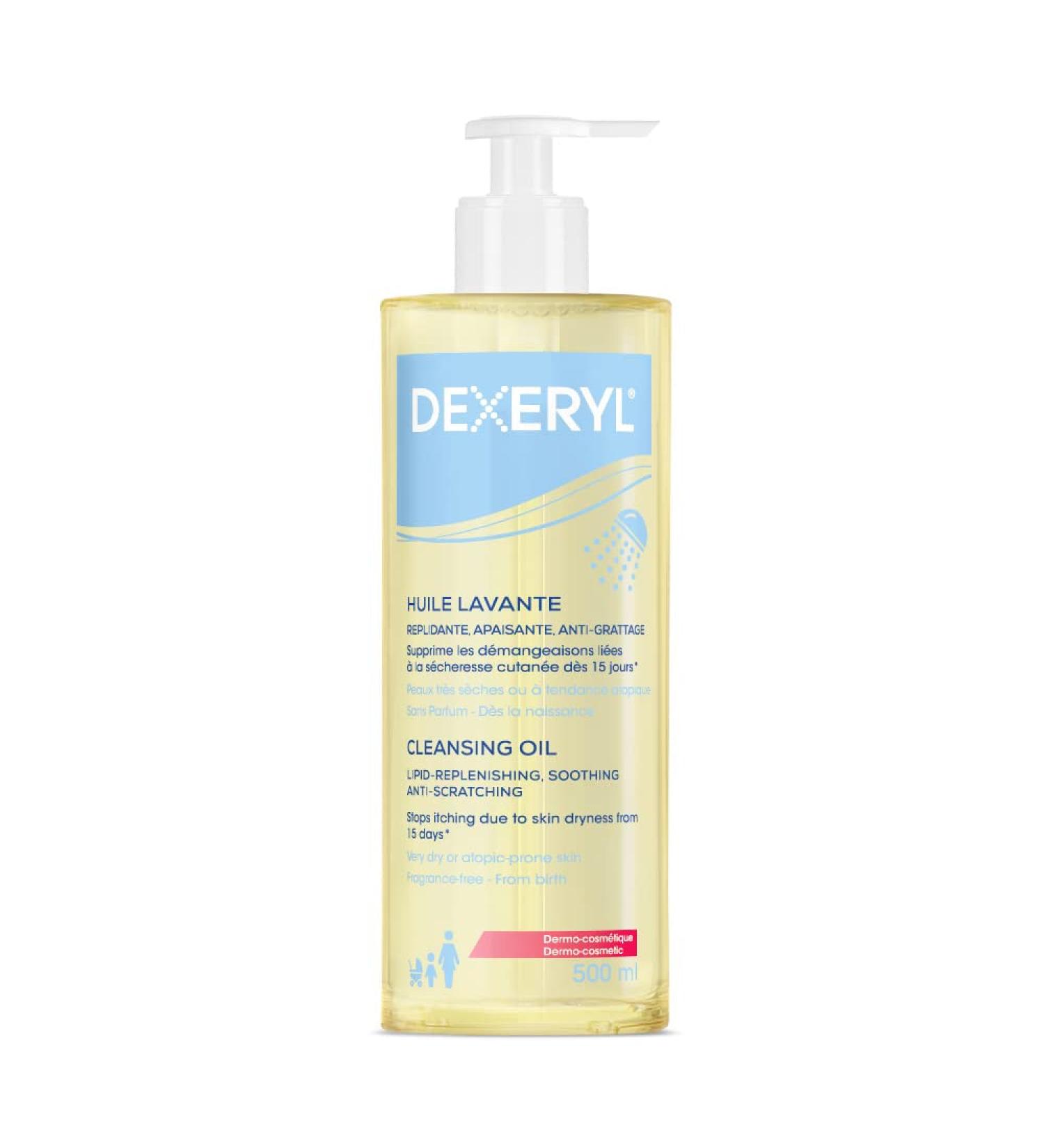 DEXERYL Cleansing Oil for Dry and Eczema Prone Skin - 500ml - Buy Online on GoSupps.com