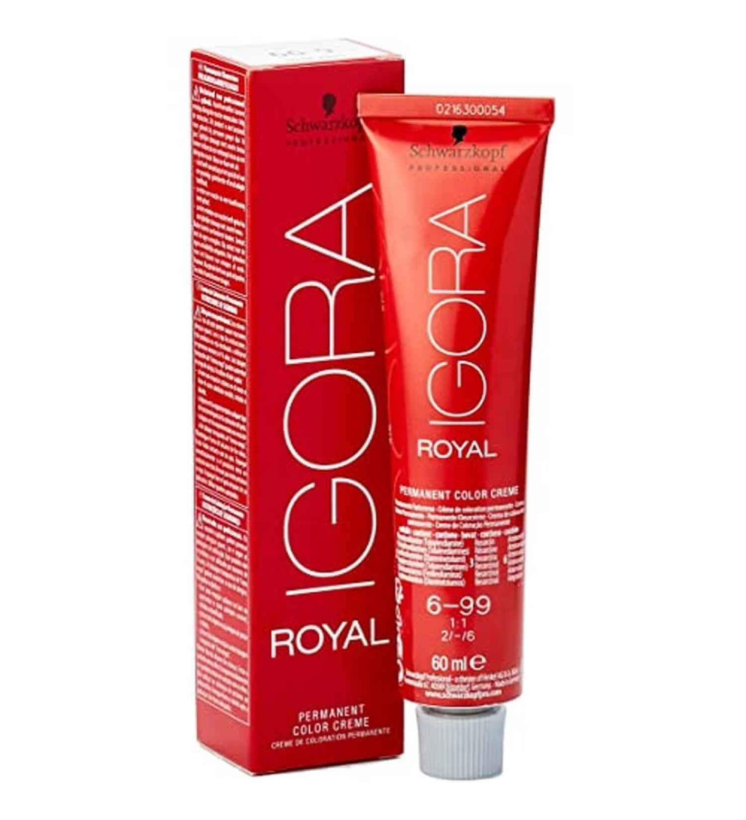 Schwarzkopf Igora Royal 6-99 Dark Blonde Violet Extra Hair Color - Premium 60g Pack | International Shipping Available - Buy Online on GoSupps.com