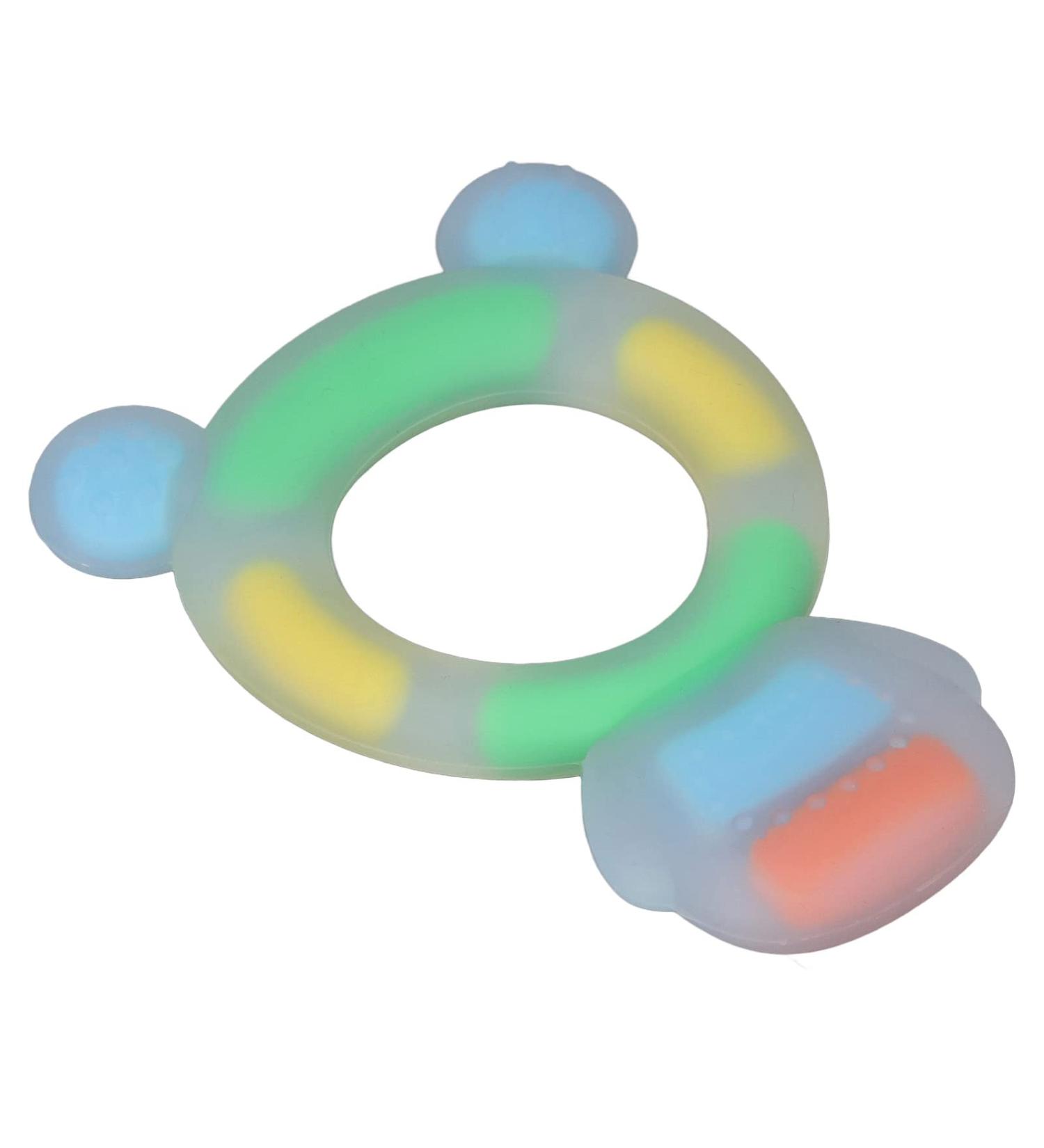 Baby Chew Toy - BPA Free Teether for Babies 0-6 Months | Easy to Hold & Prevents Biting - Blue - Buy Online on GoSupps.com